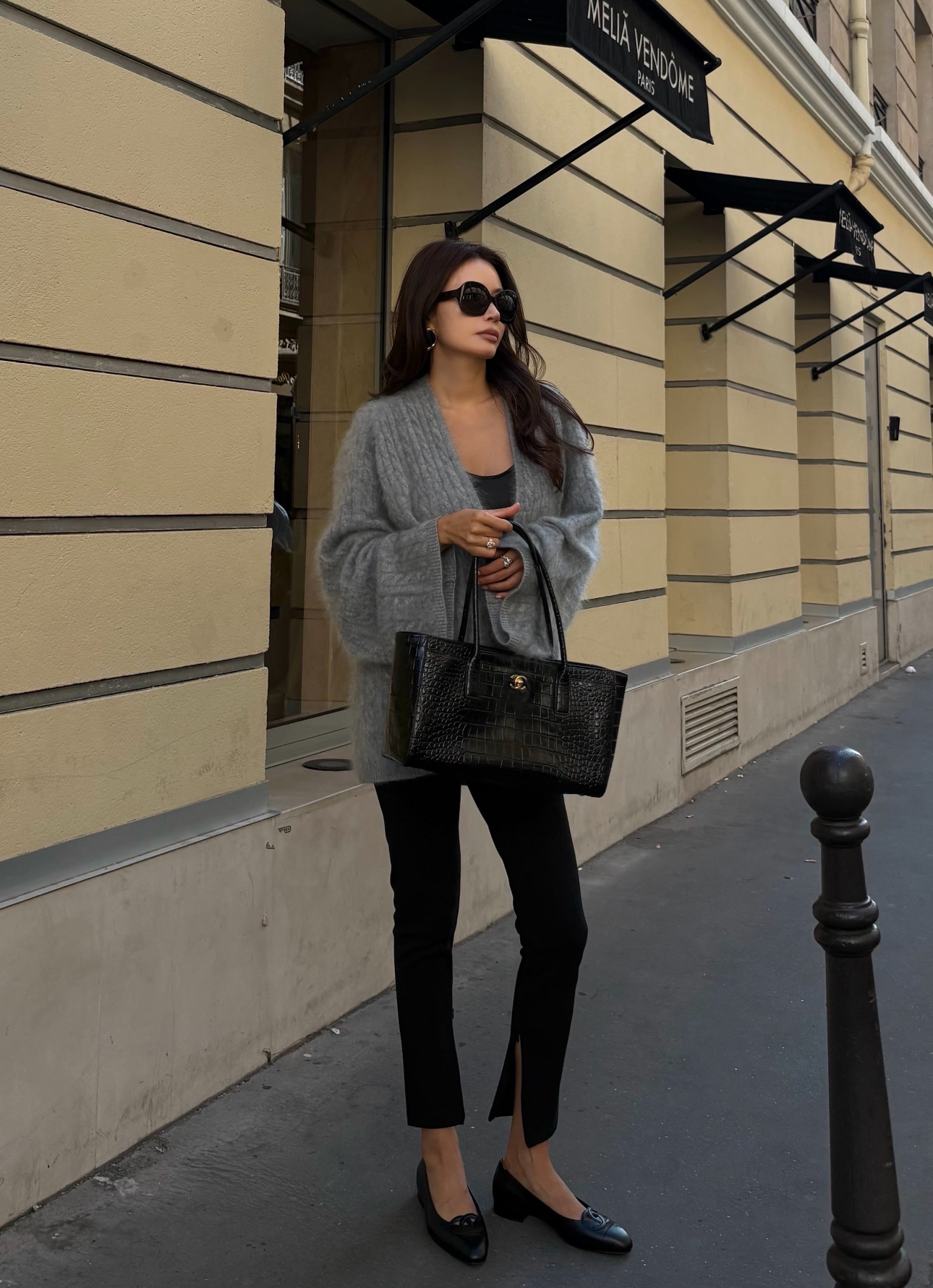 Chanel 26S Small Tote Bag小號黑色鱷魚壓紋托特袋