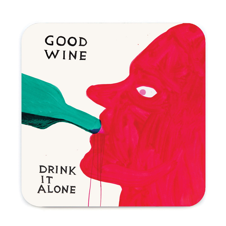 (預購11/15)Good Wine Drink It Alone 杯墊