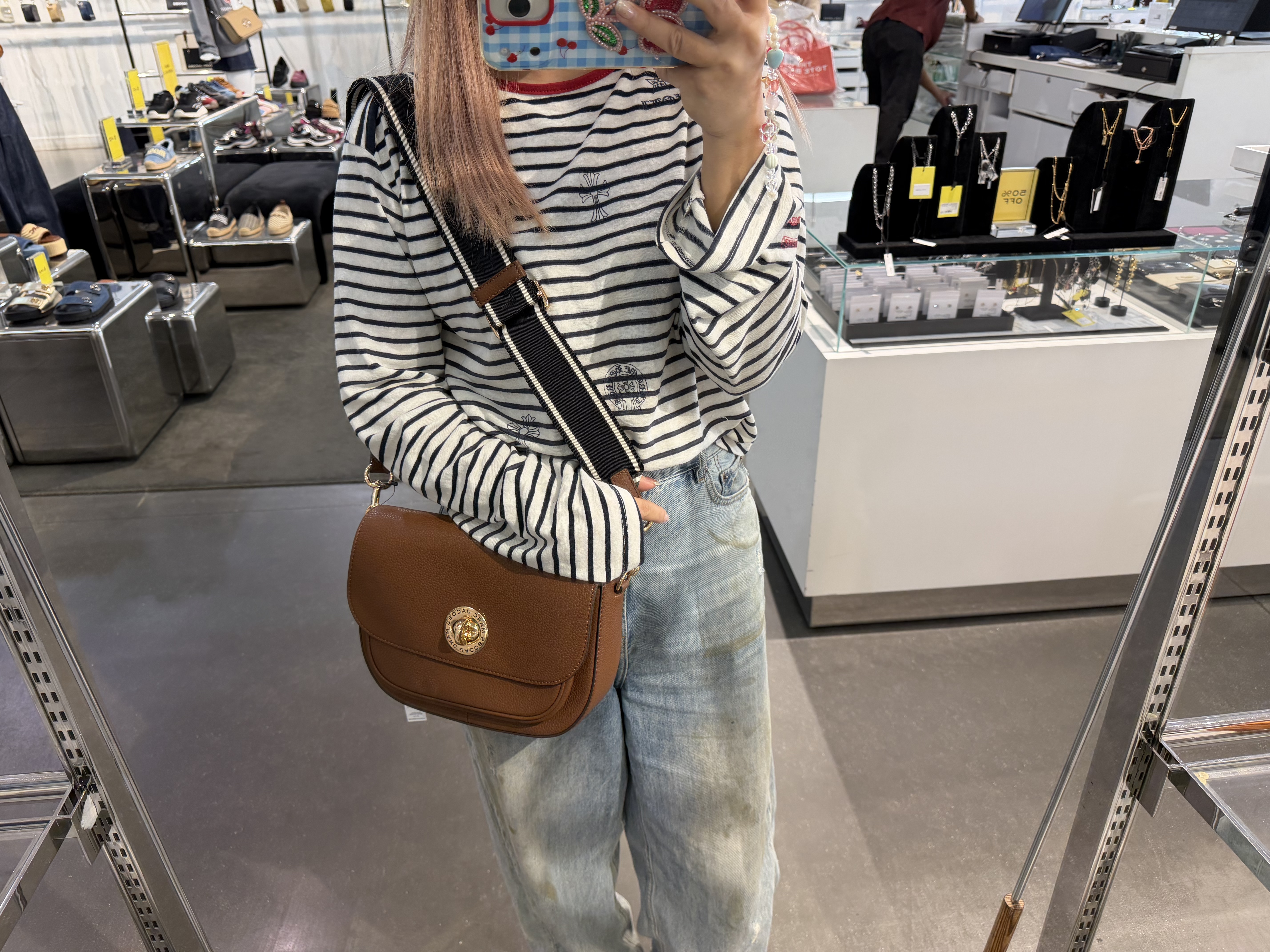 【直播】Marc Jacobs LX100221 荔枝紋馬鞍包