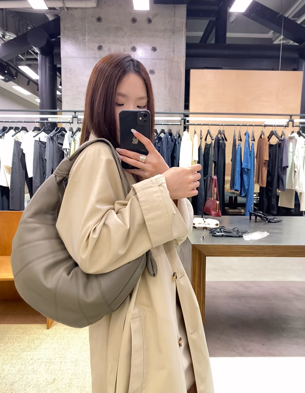 Lemaire Dark Sage Large Croissant Bag深鼠尾草綠大號牛角包