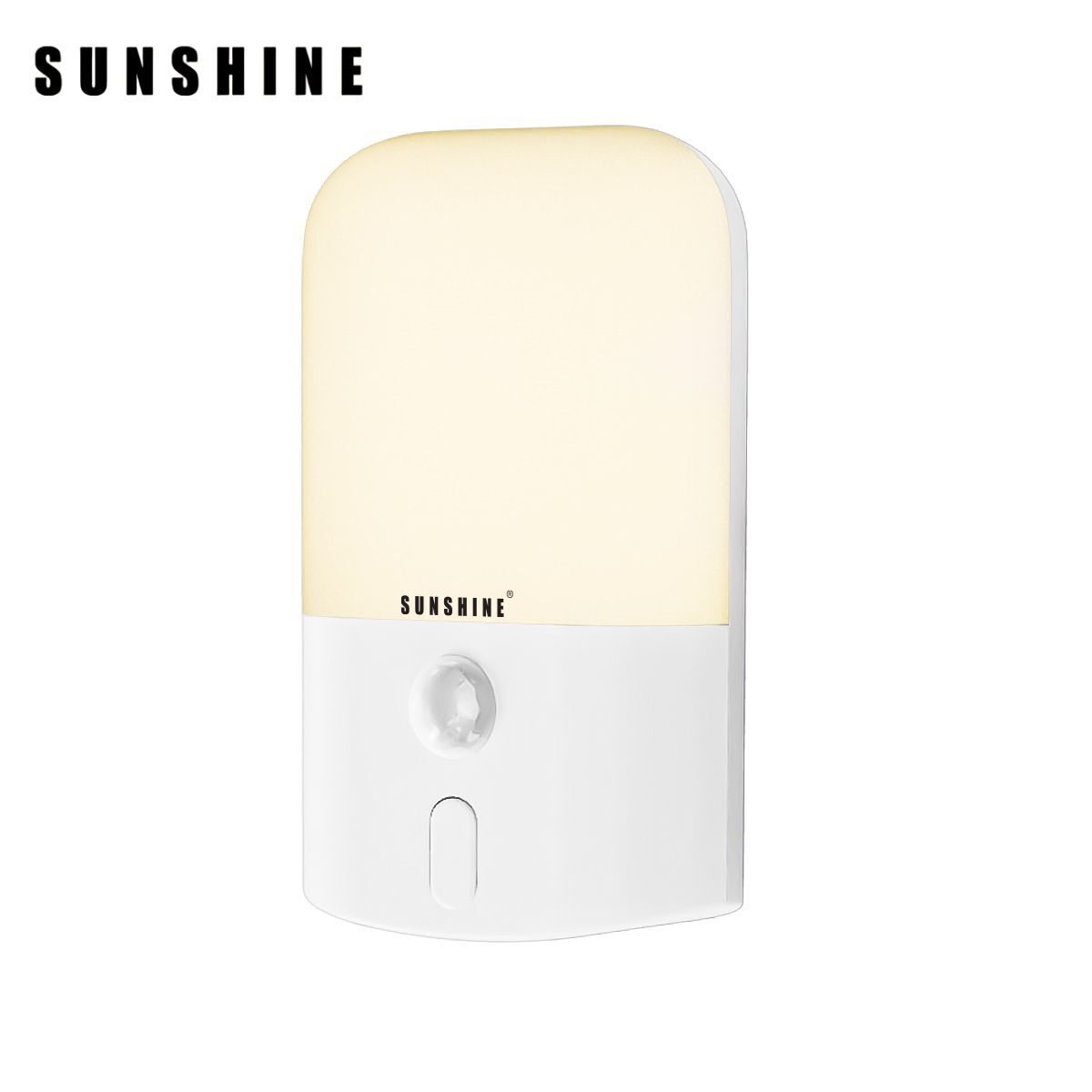 LED Motion Sensor Night Light, Warm White, 5-Level Brightness, 13A Plug-In