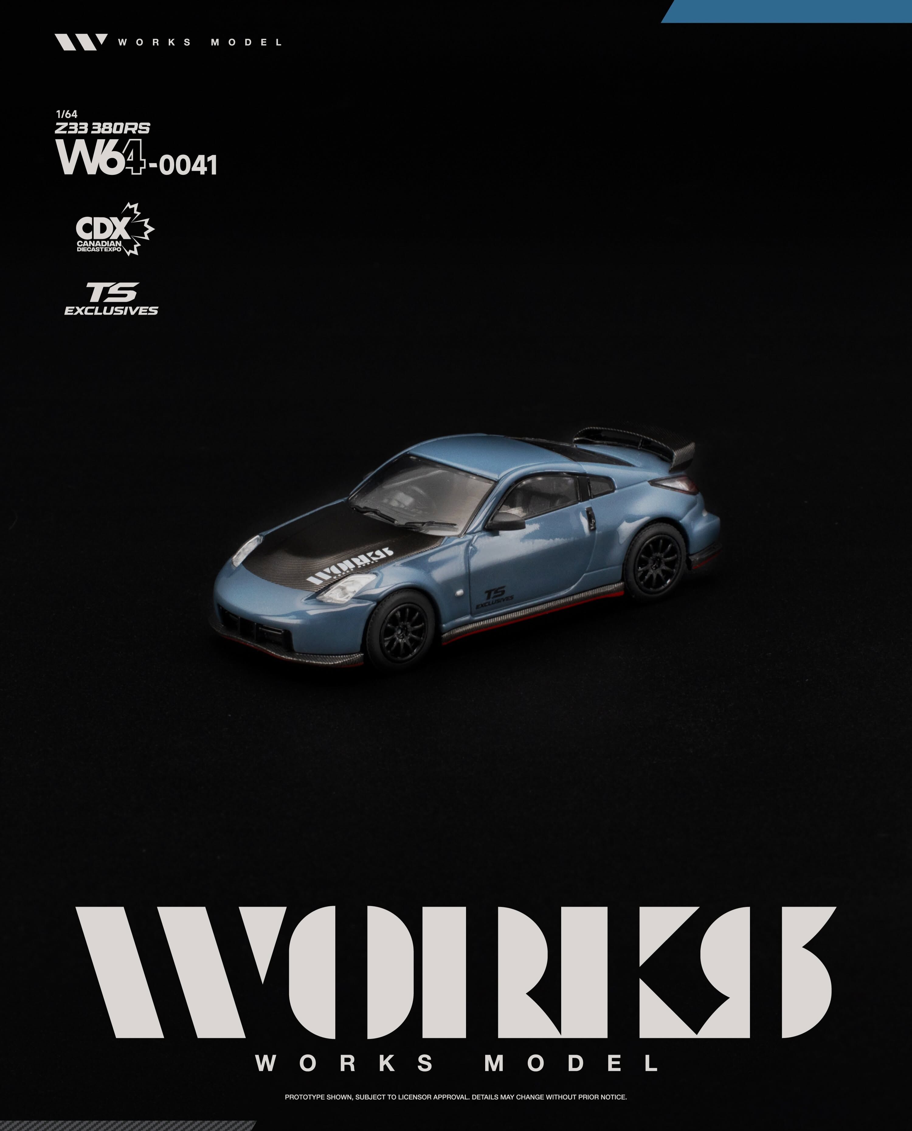 預訂:1/64 Works Model Z33 380RS Slate Blue (W640041)