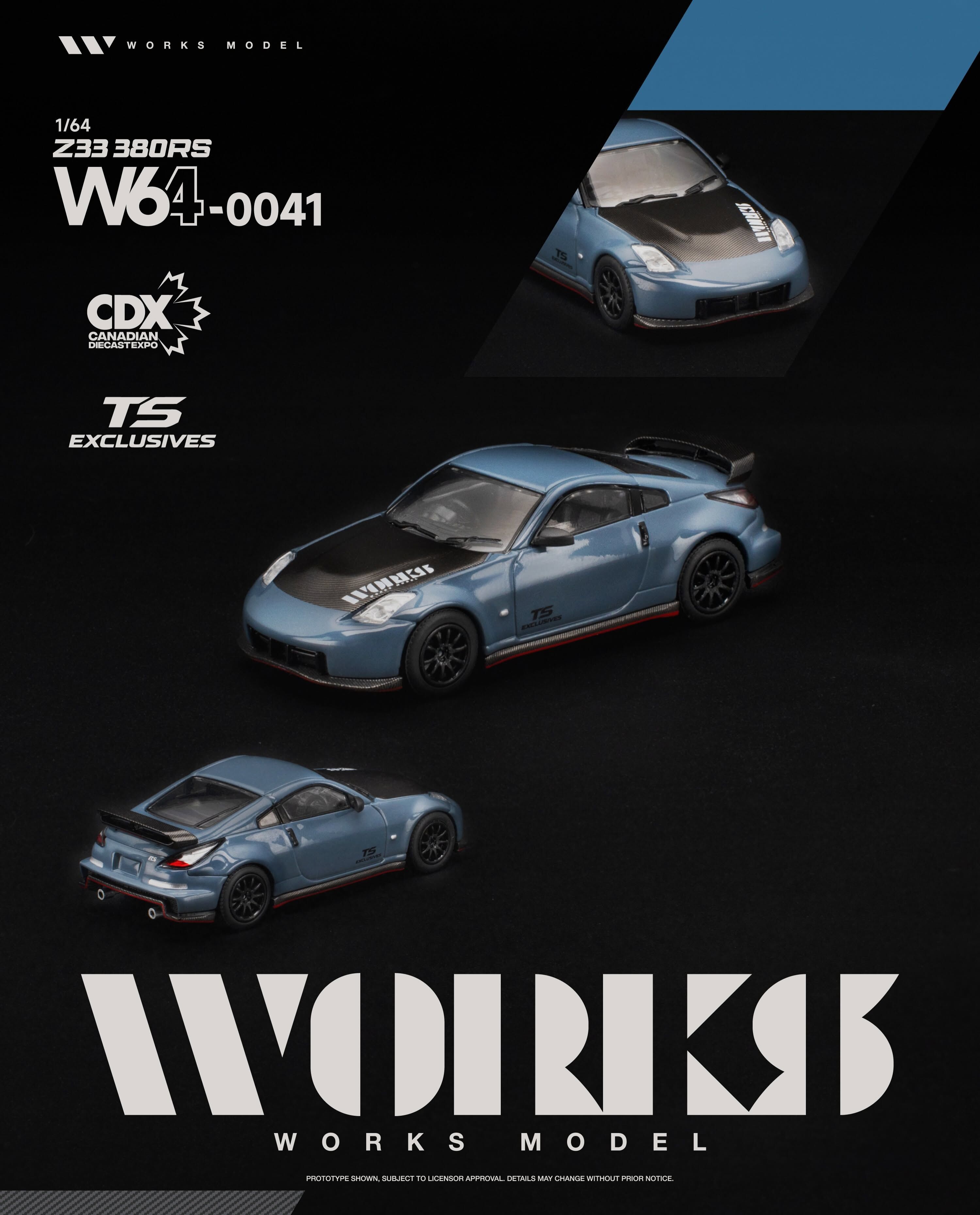 預訂:1/64 Works Model Z33 380RS Slate Blue (W640041)