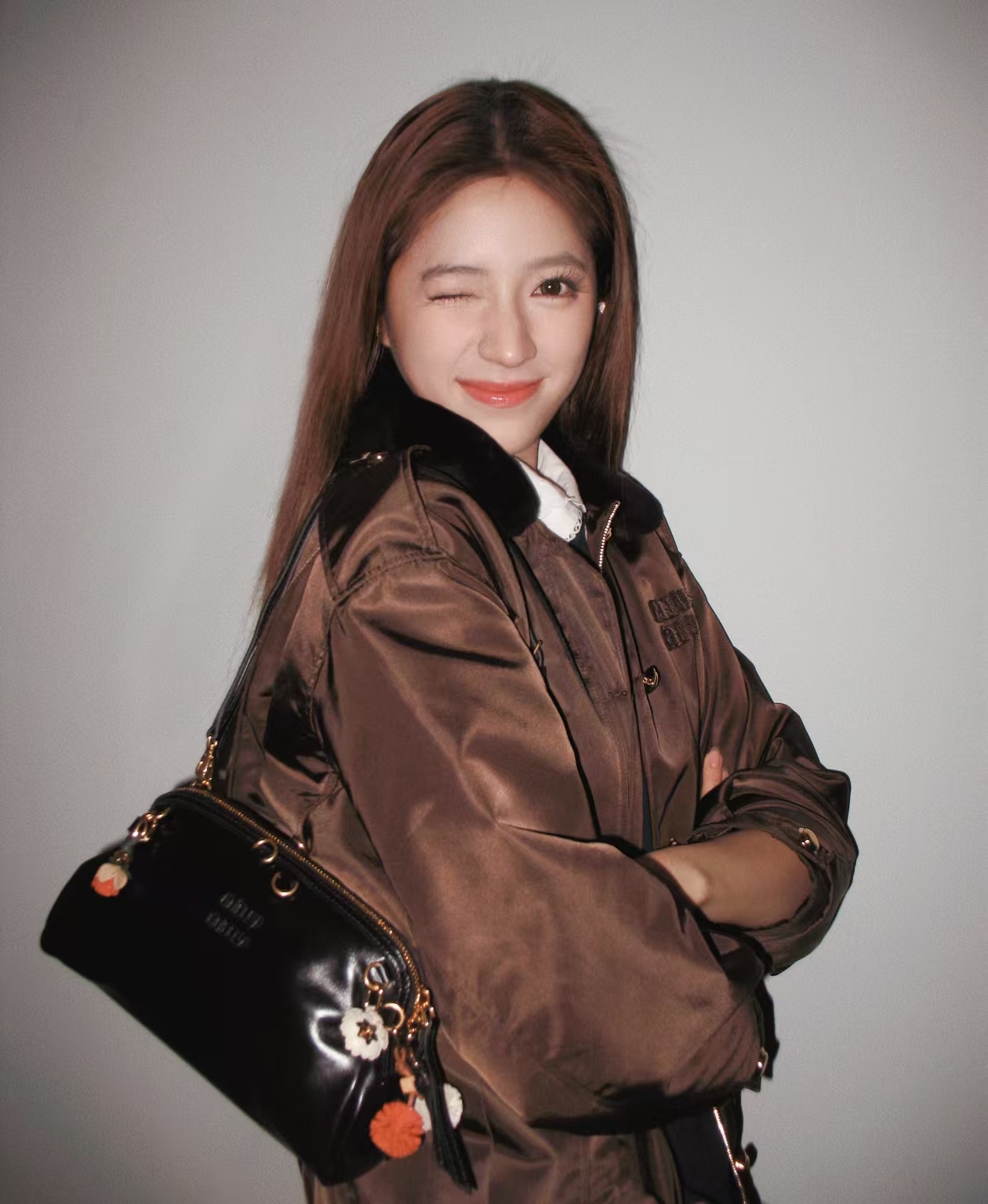 Miu Miu Small Nappa Leather Pochette Black黑色小號手袋