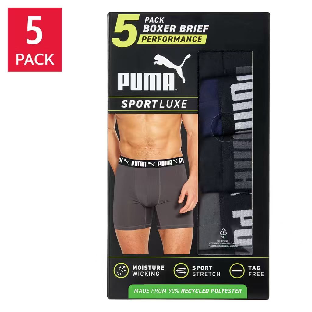 【預購】PUMA N100230 男裝內褲 (5條裝)