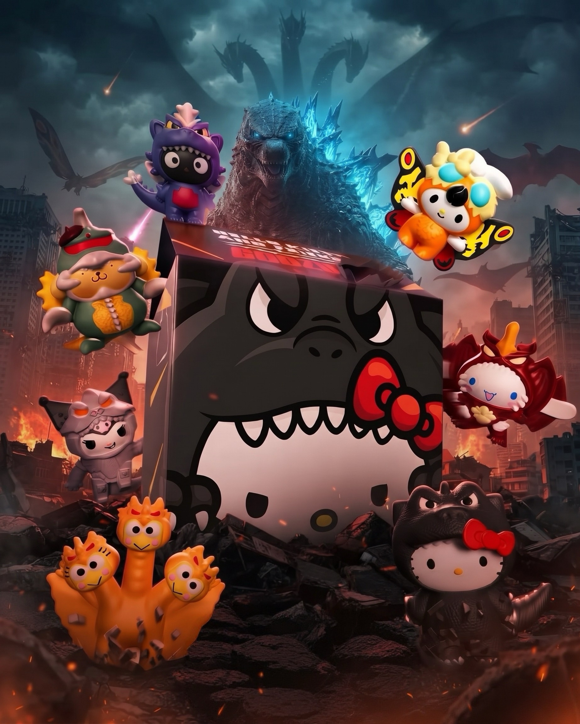 <最萌聯名> Sanrio x Godzilla 美國 麥當勞 哥吉拉 三麗鷗 聯名 玩具 可挑款