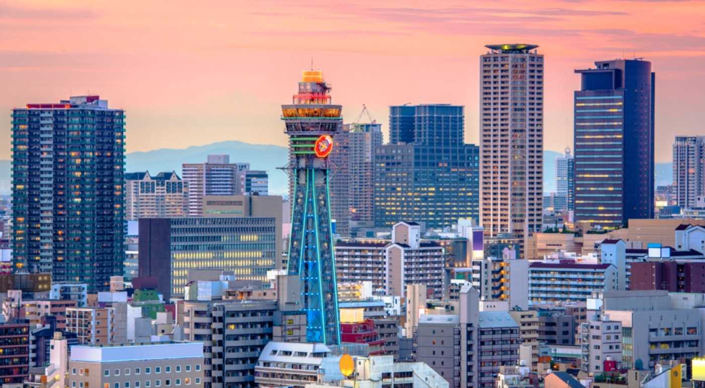 大阪新世界通天閣及周邊高樓