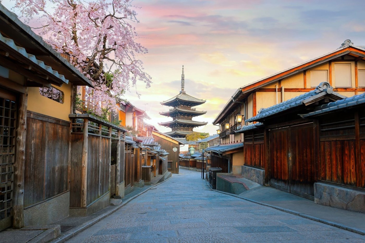 京都八坂塔及石板街