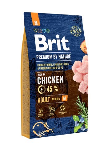 [10月限時優惠$150]Brit 狗乾糧 自然精選系列．中型成犬 雞肉15kg EXP:09/06/2027