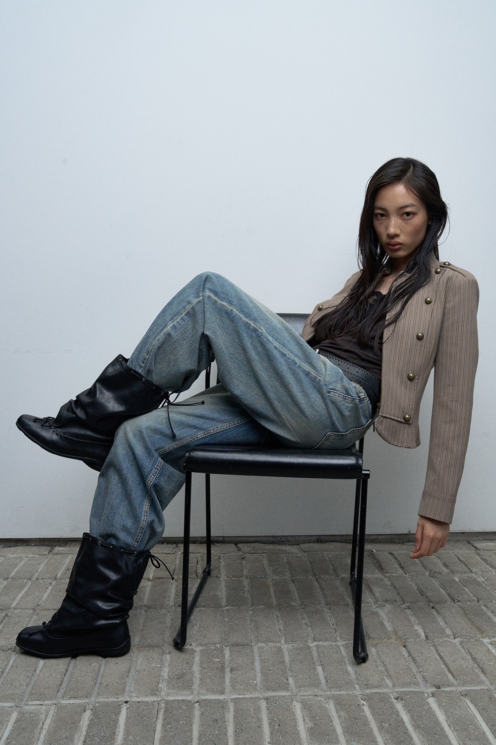 【預購】KHIHO RIVEL SLOUCHY MID BOOTS 抽繩靴子 2色 EVSMBO