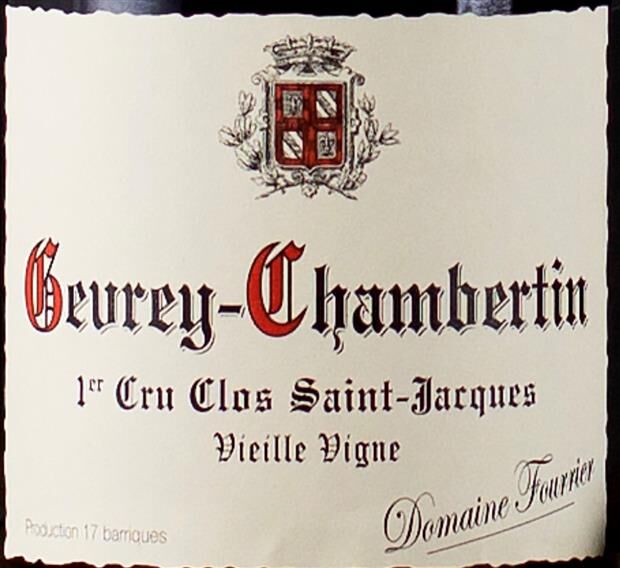 Fourrier Gevrey Chambertin 1er Cru Clos Saint Jacques Vieille Vigne 2018 (BH93)