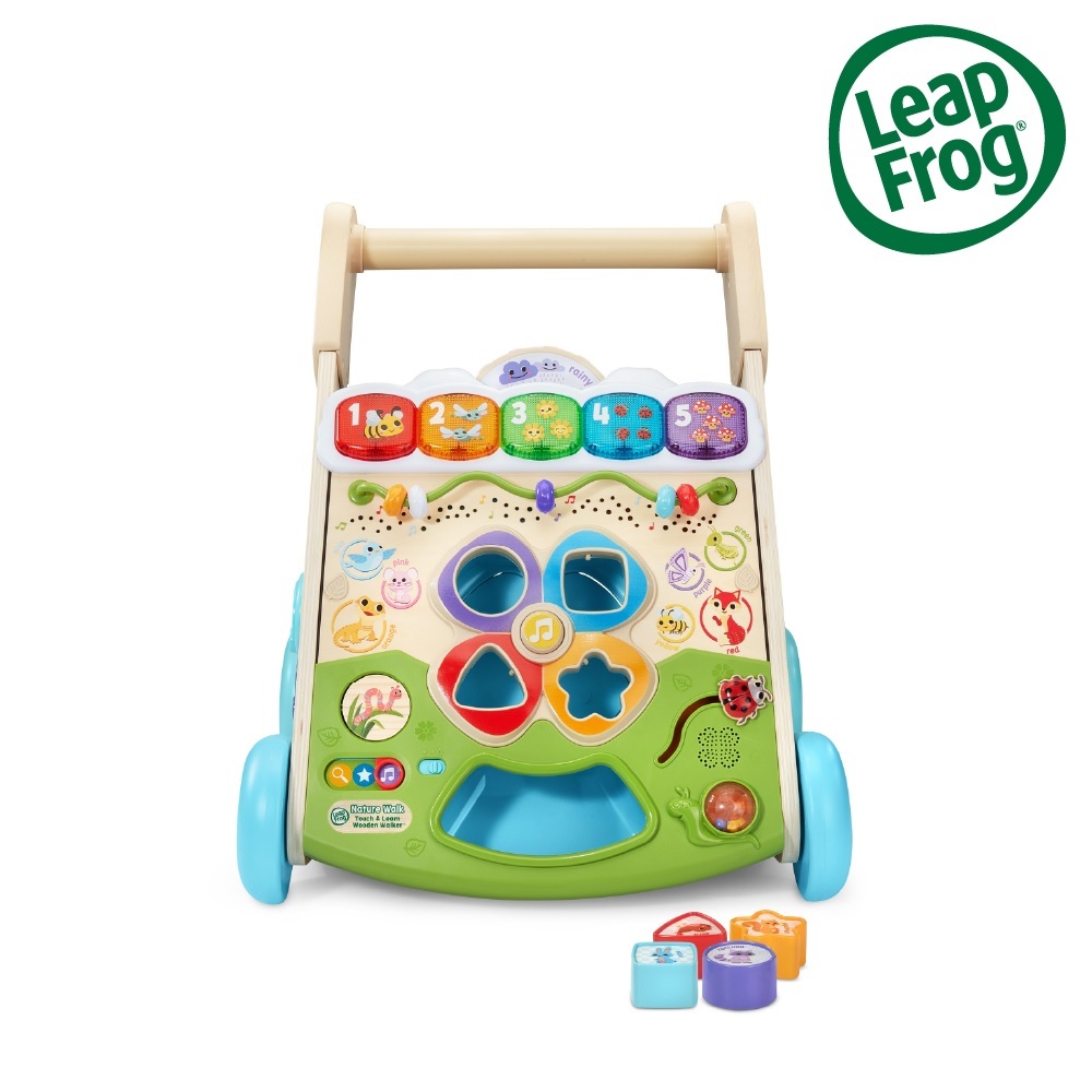 【LeapFrog】木質二合一觸控學步車