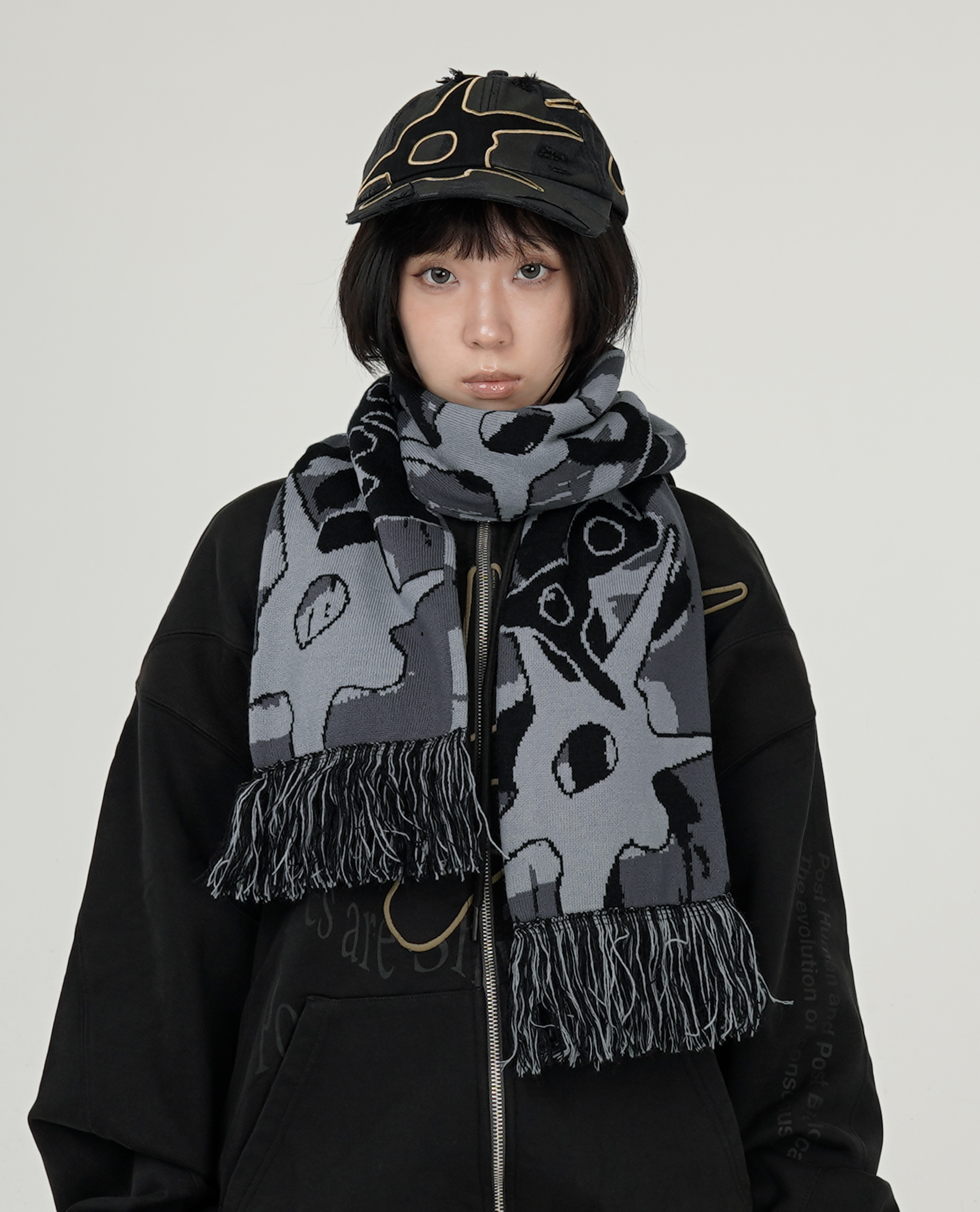P.A.M. MULTI SHOT URCHIN BONNET SCARF - 26FW