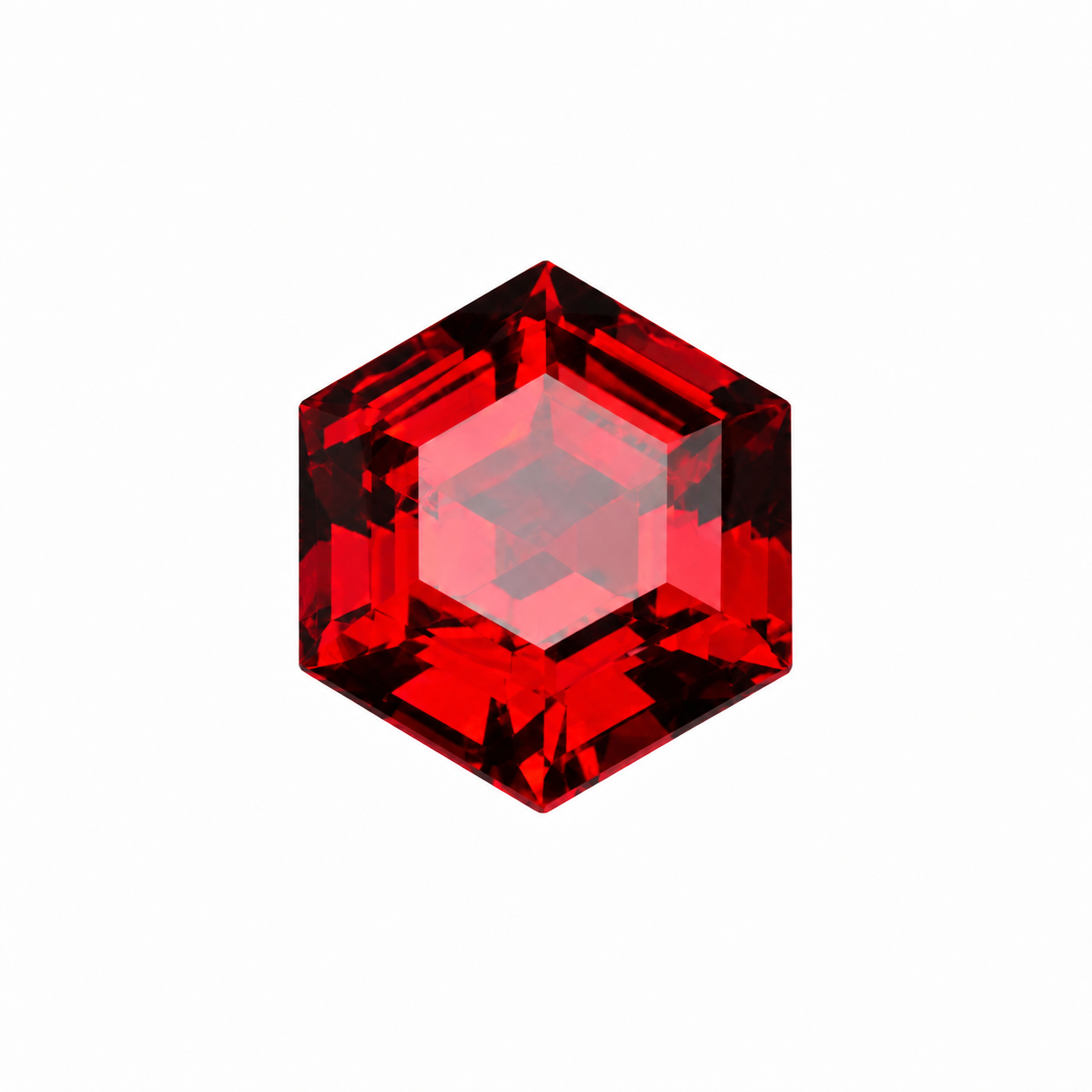 秘境紅晶｜六邊型石榴石