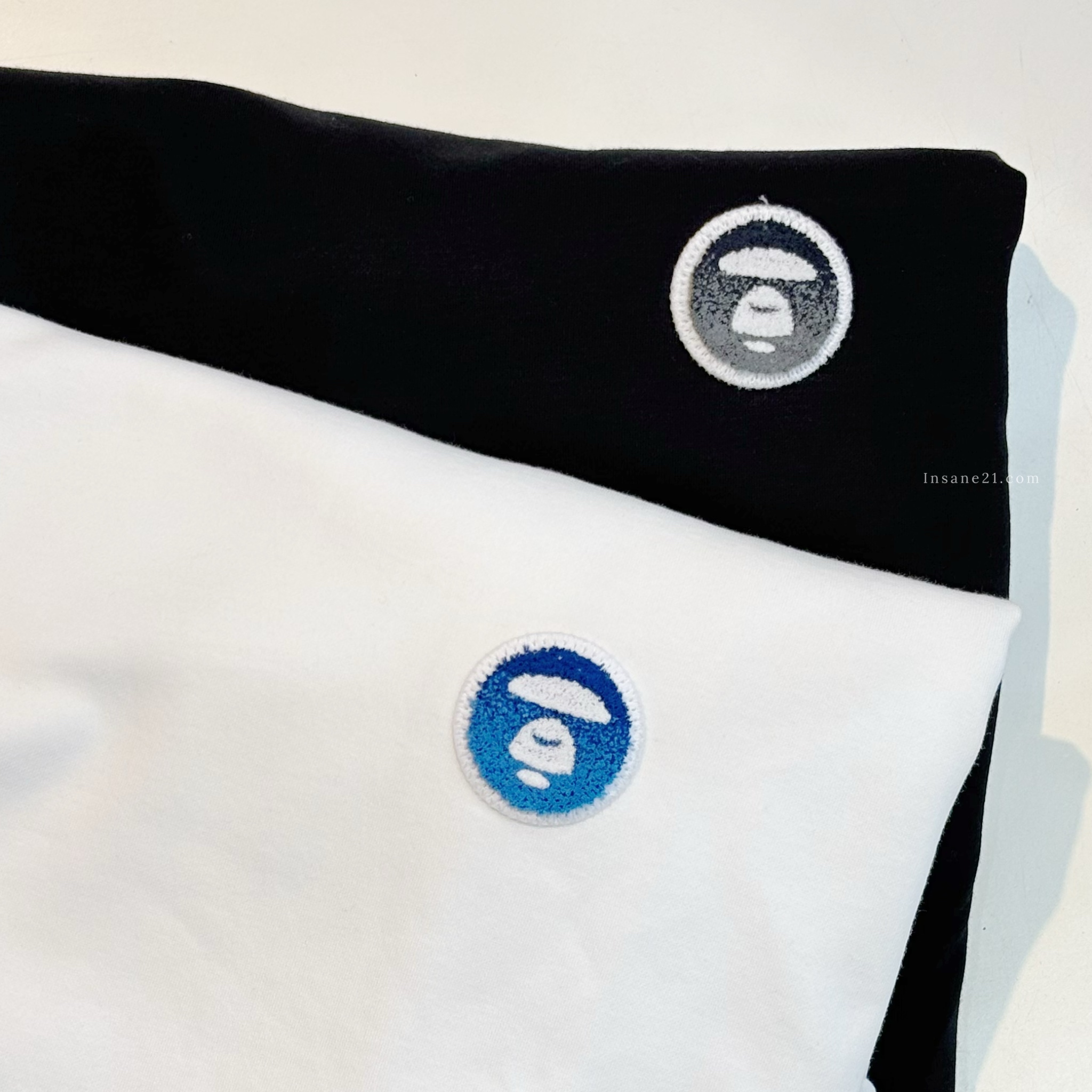 AAPE A BATHING APE 漸層 絨毛大頭 短袖 猿人LOGO