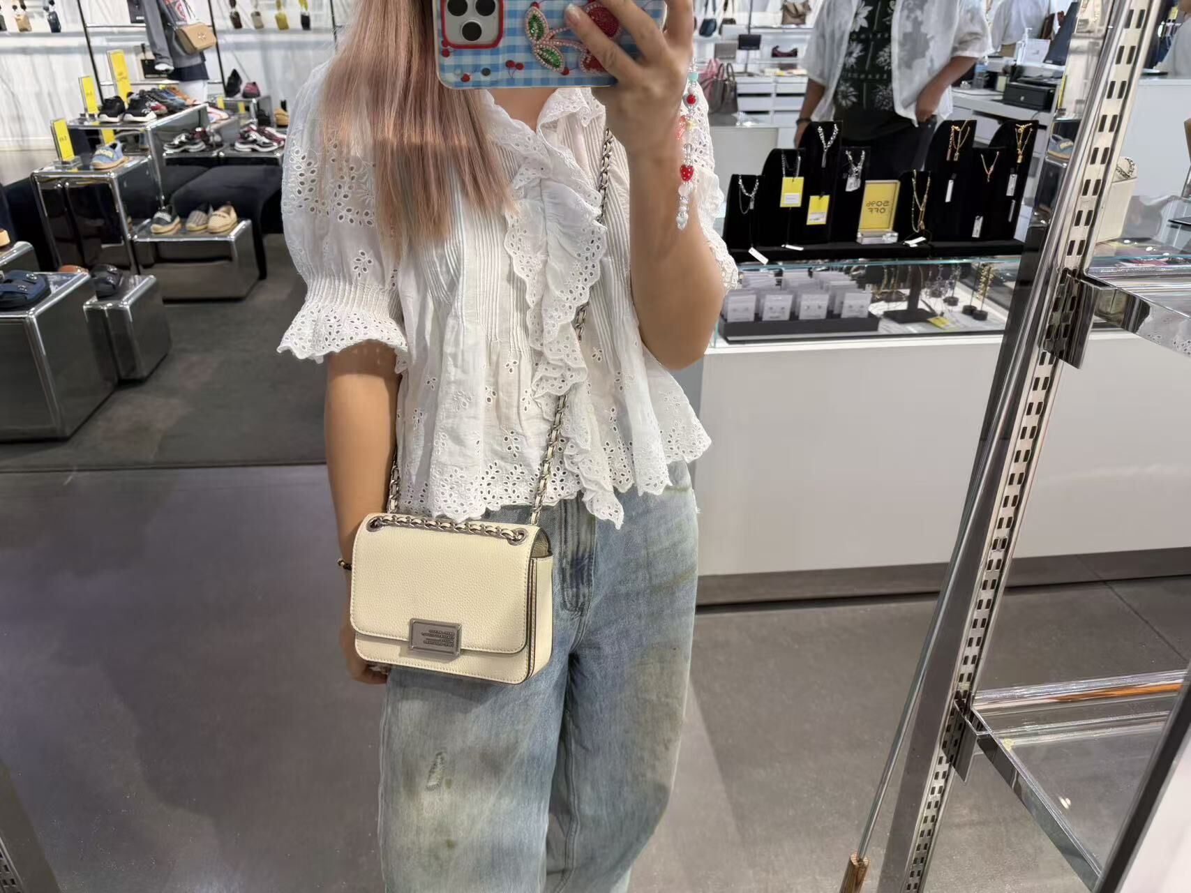 【直播】Marc Jacobs LX100242 荔枝紋翻蓋鏈條單肩包