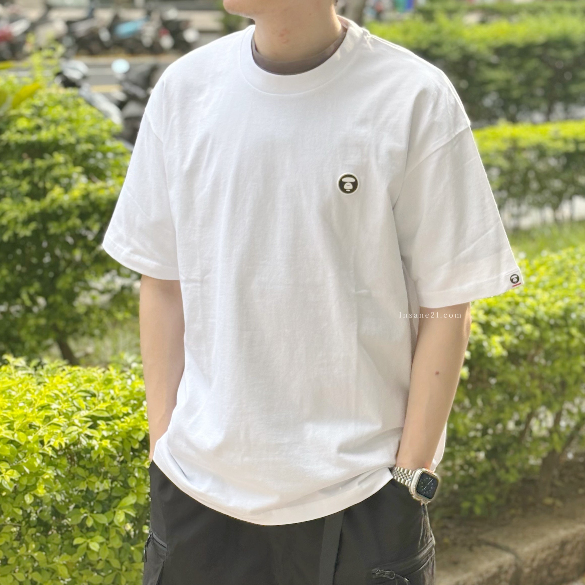 AAPE A BATHING APE 基本 大頭LOGO 短袖 純白 簡約