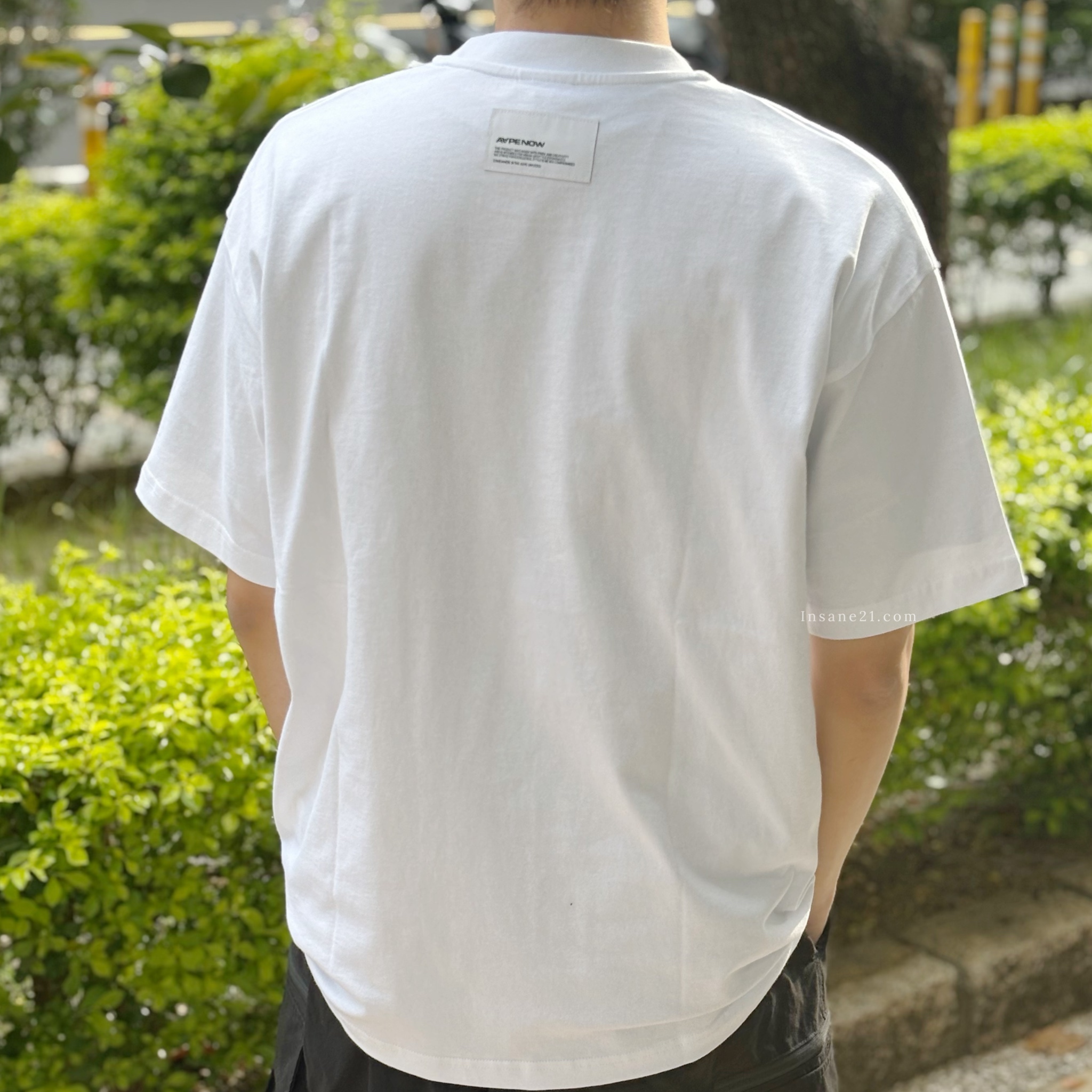 AAPE A BATHING APE 基本 大頭LOGO 短袖 純白 簡約