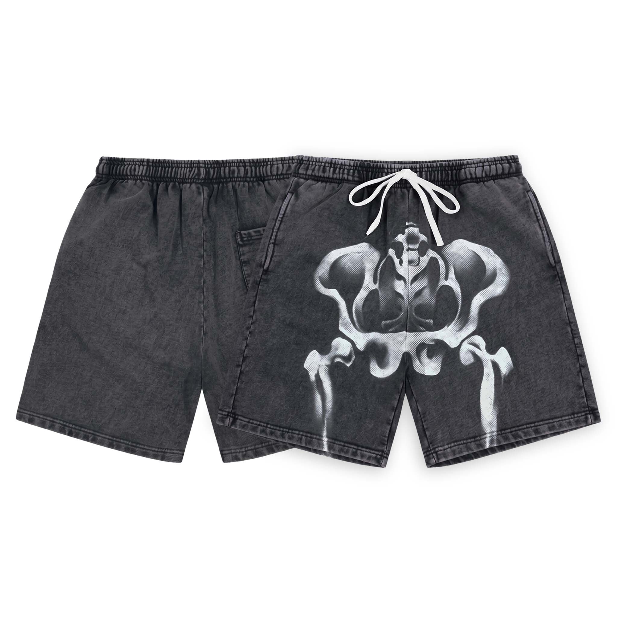 BAD KIDS 惡童 26S/S Washable Skull Shorts (水洗骨骼印刷短褲)