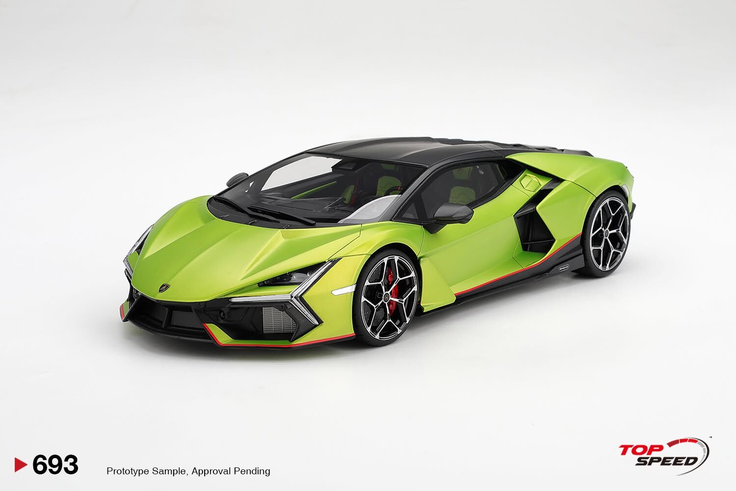 預訂 (訂金$300) (預訂價$1439):1/18 TOPSPEED Lamborghini Revuelto Verde Citrea Matt (TS0693)