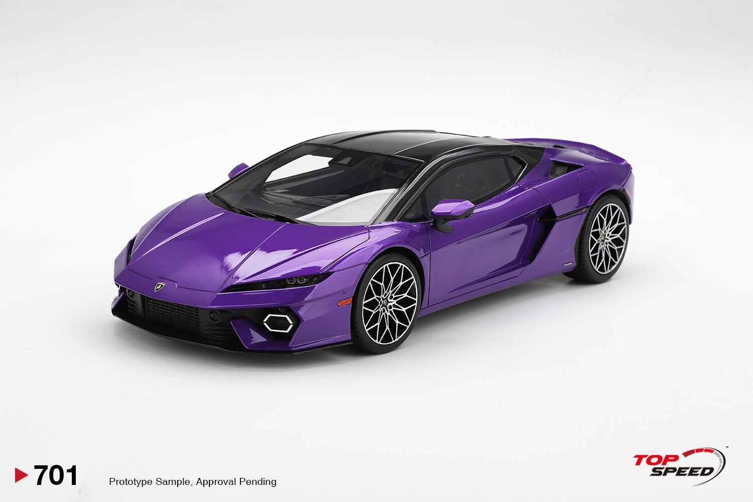 預訂 (訂金$300) (預訂價$1439):1/18 TOPSPEED Lamborghini Temerario Viola Pasifae (TS0701)