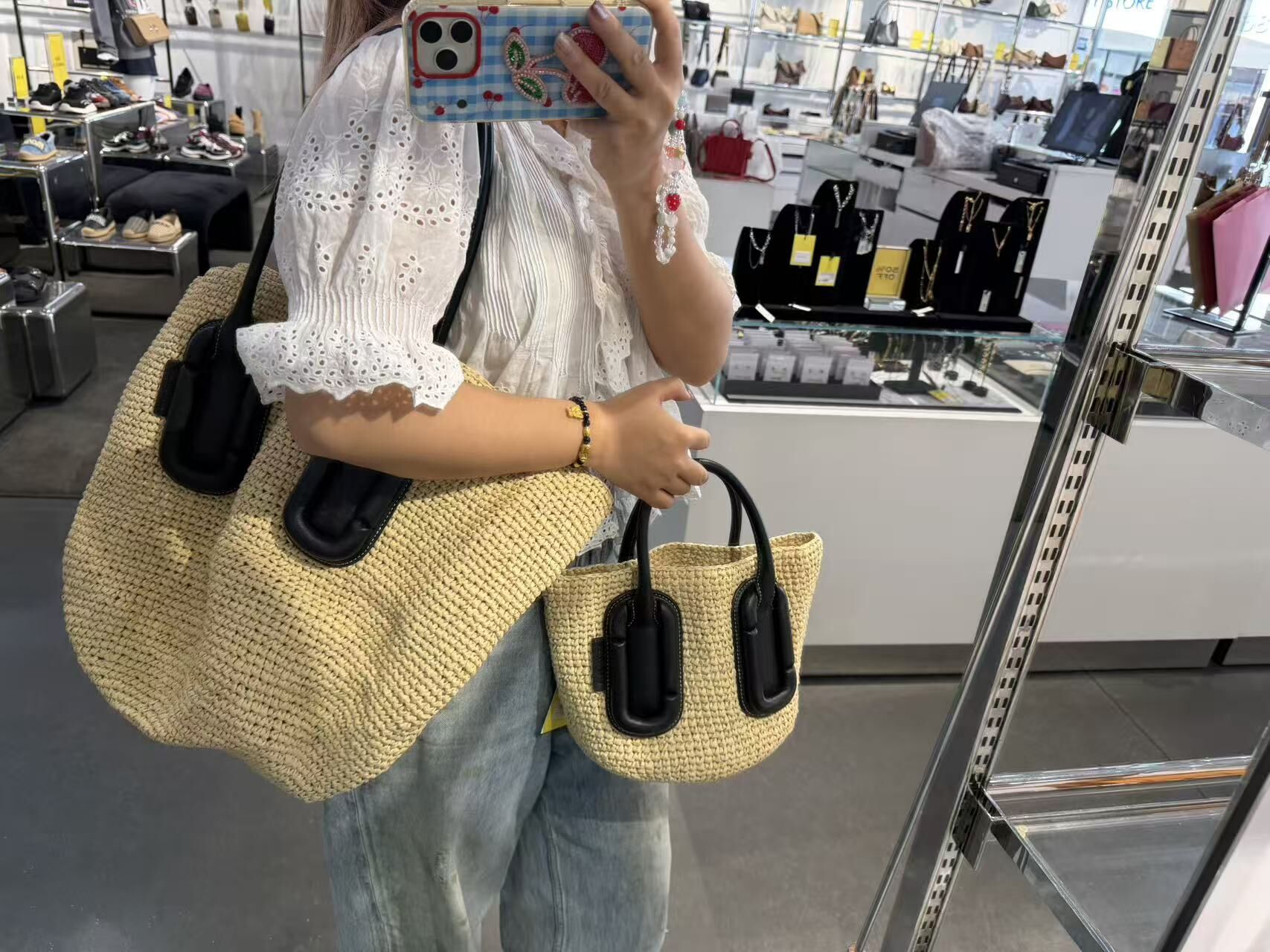 【直播】Marc Jacobs LX100247 Babe 編織梯形托特包