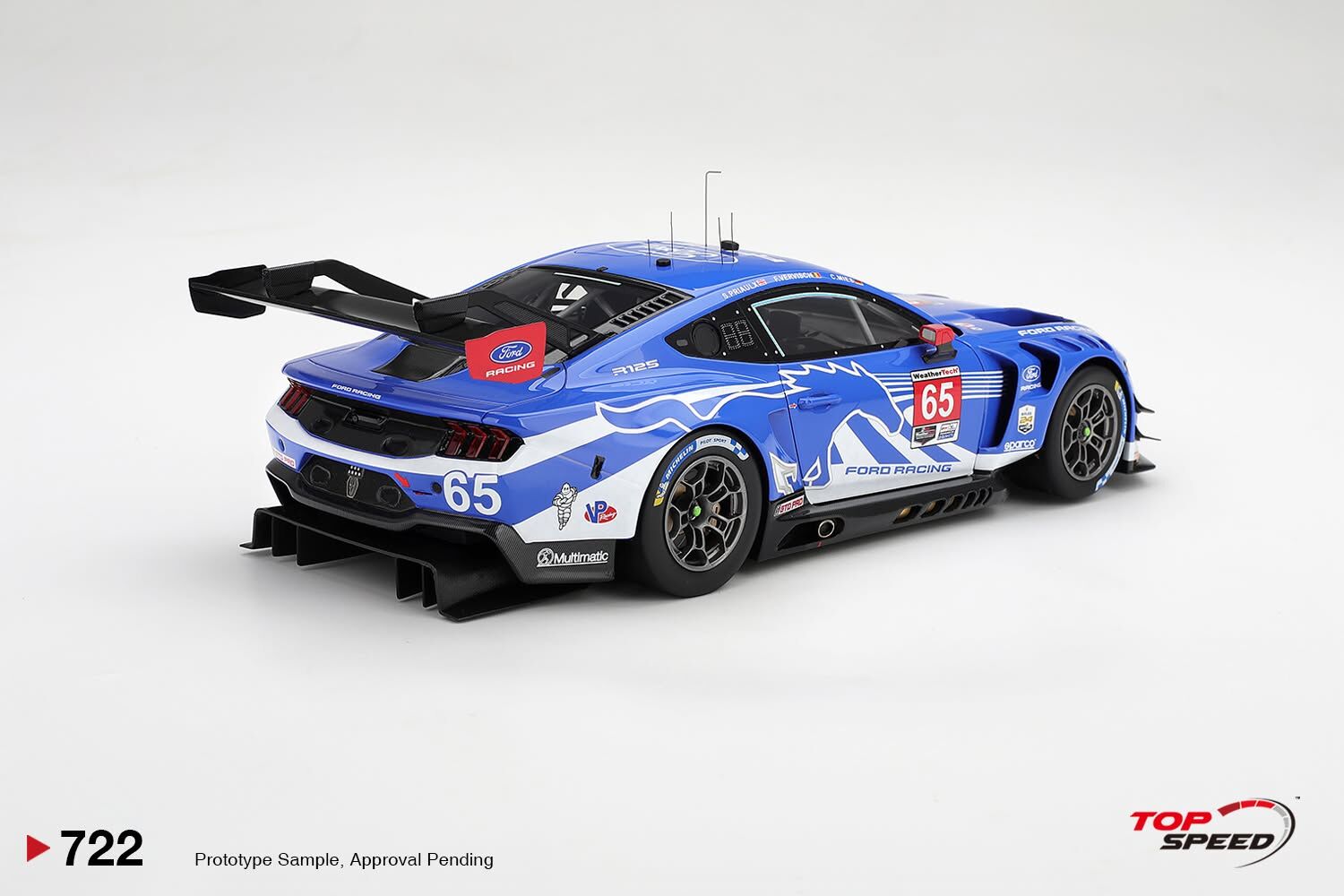預訂 (訂金$300) (預訂價$1511):1/18 TOPSPEED Ford Mustang GT3 #65 Ford Racing  2026 IMSA Daytona 24 Hrs (TS0722)