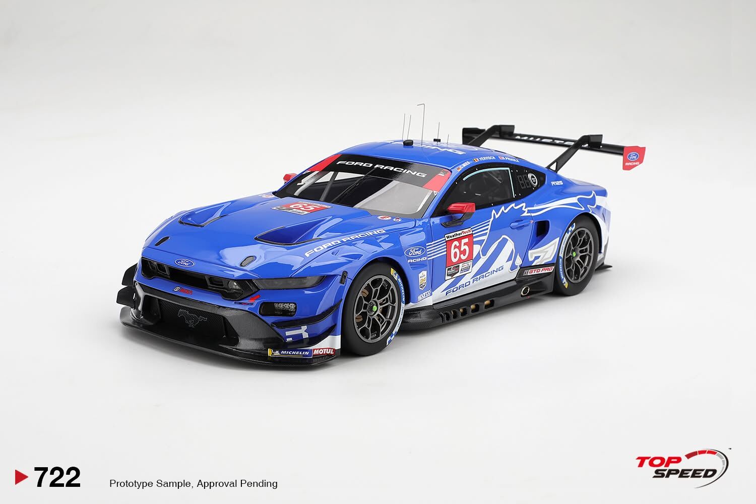 預訂 (訂金$300) (預訂價$1511):1/18 TOPSPEED Ford Mustang GT3 #65 Ford Racing  2026 IMSA Daytona 24 Hrs (TS0722)