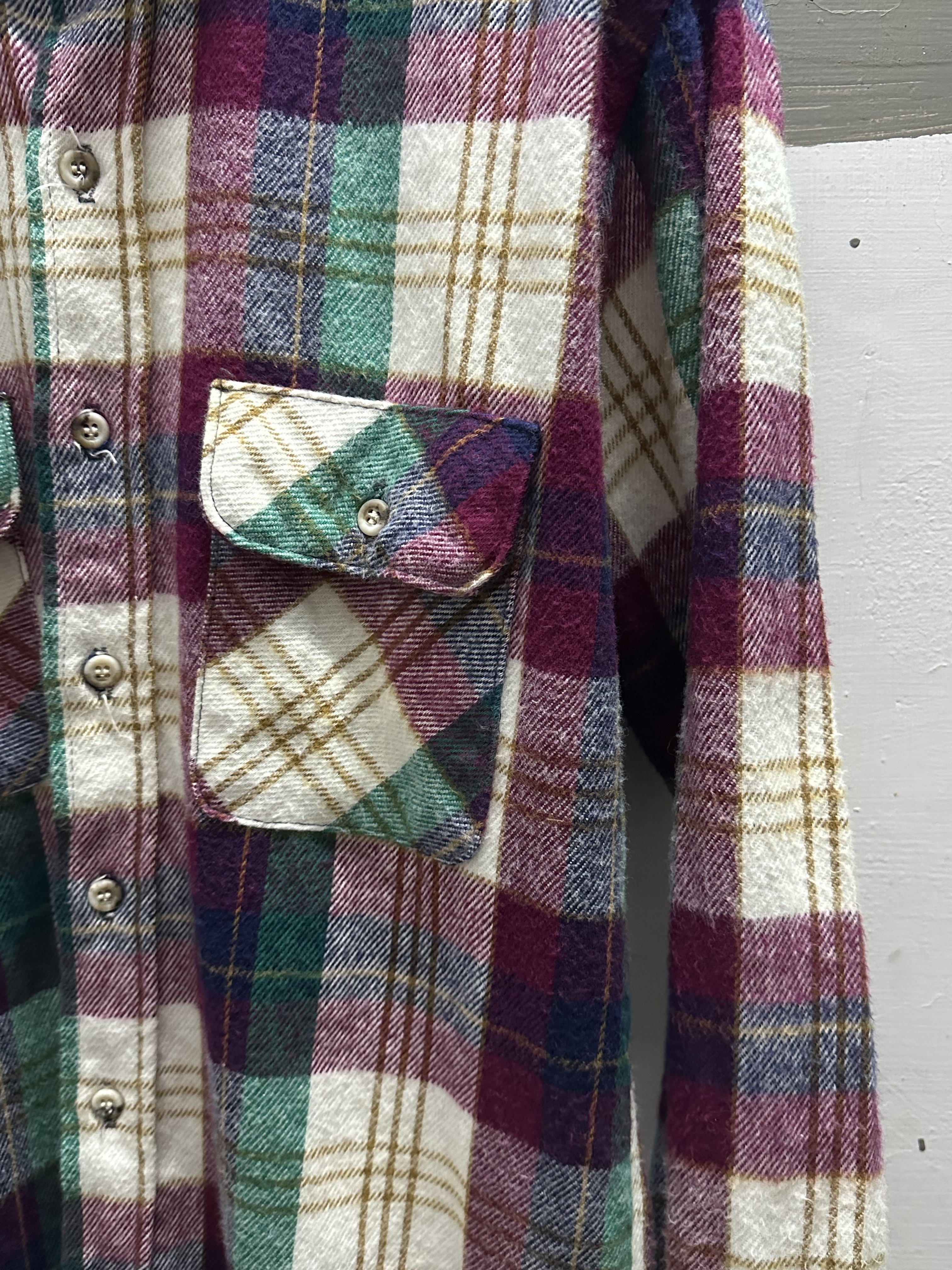 80’s Five Brothers Flannel Shirt  (Made in USA)