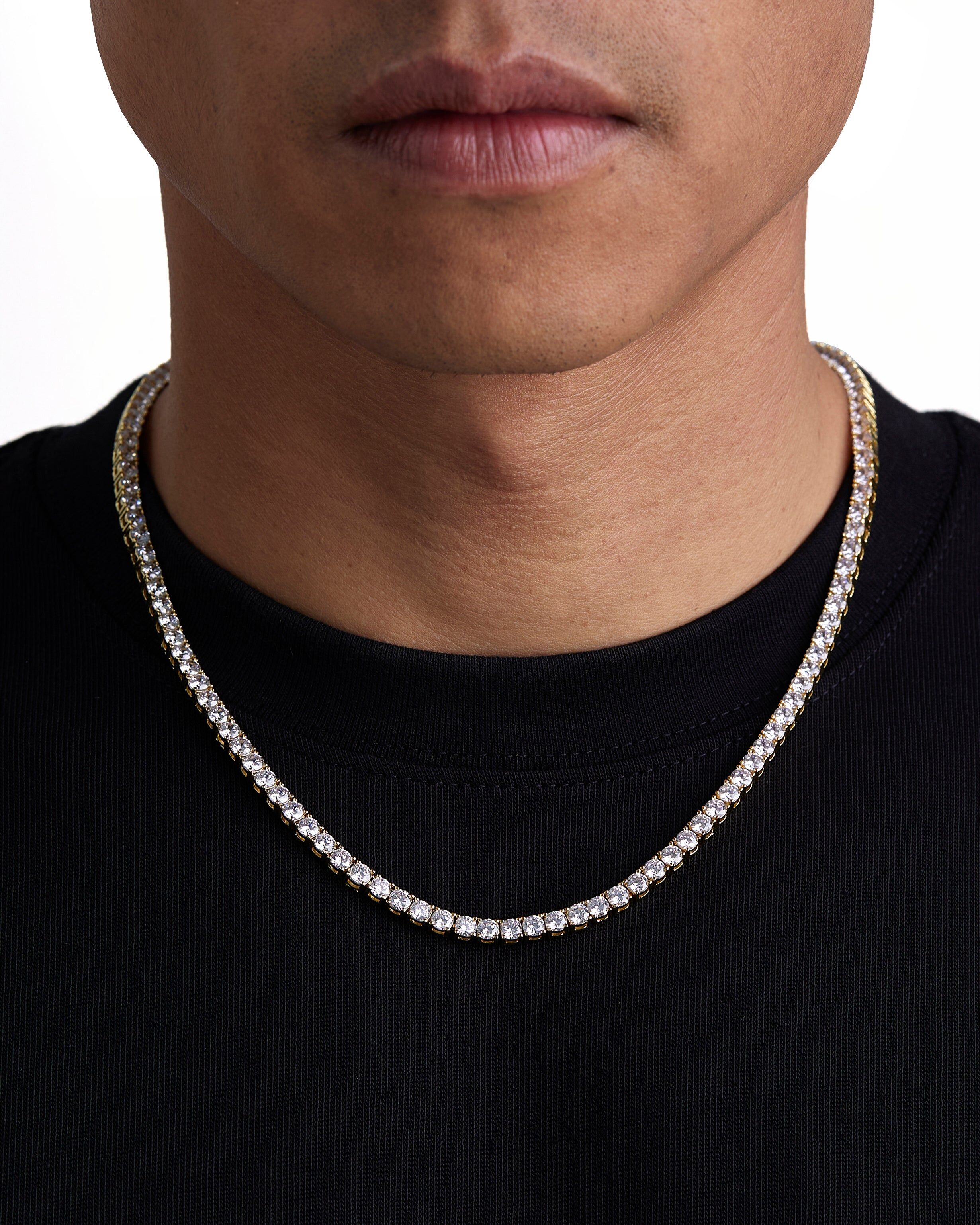 Iceman Society｜ICE SPARKLER - 4mm Tennis項鍊 (18K Gold)