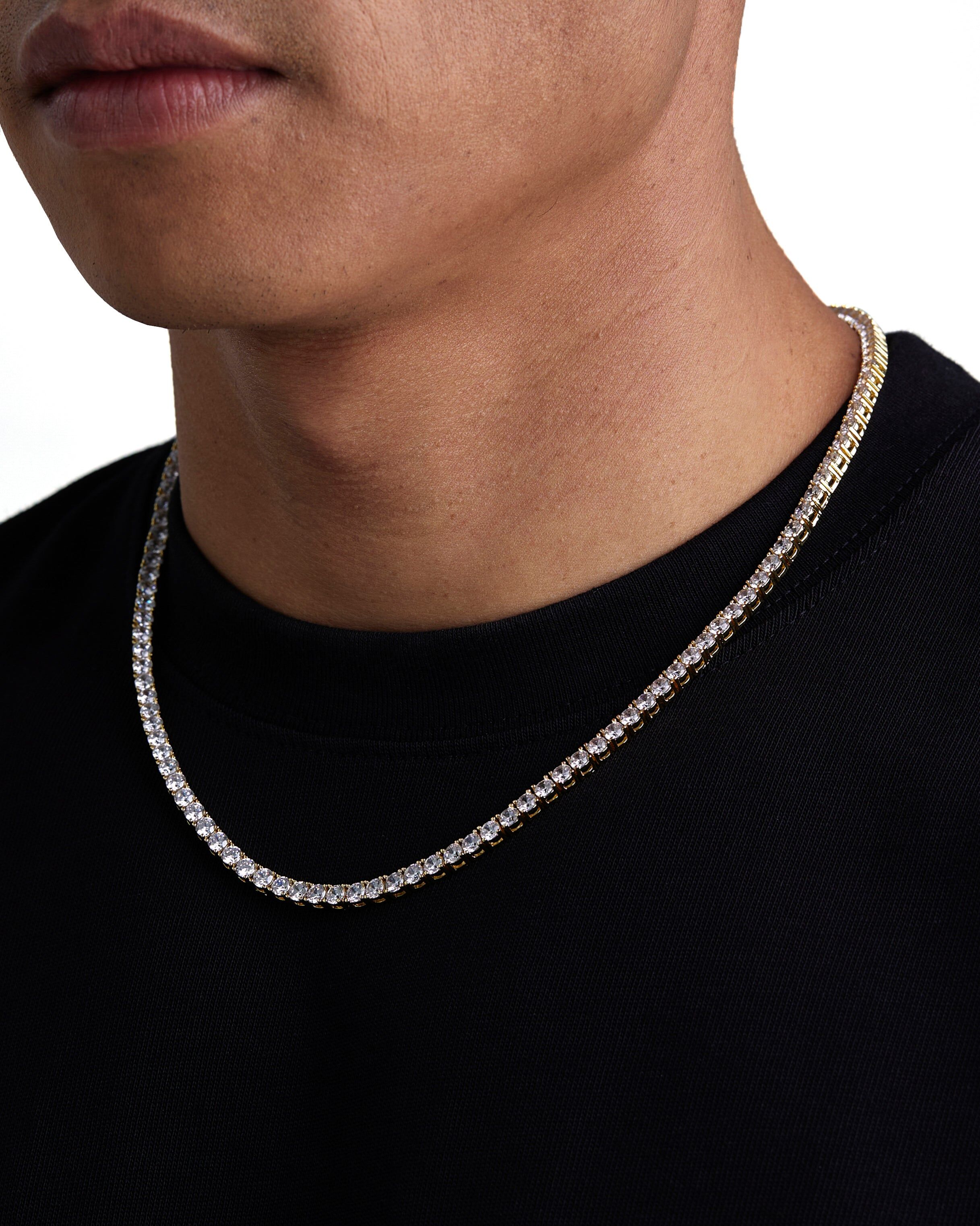 Iceman Society｜ICE SPARKLER - 4mm Tennis項鍊 (18K Gold)