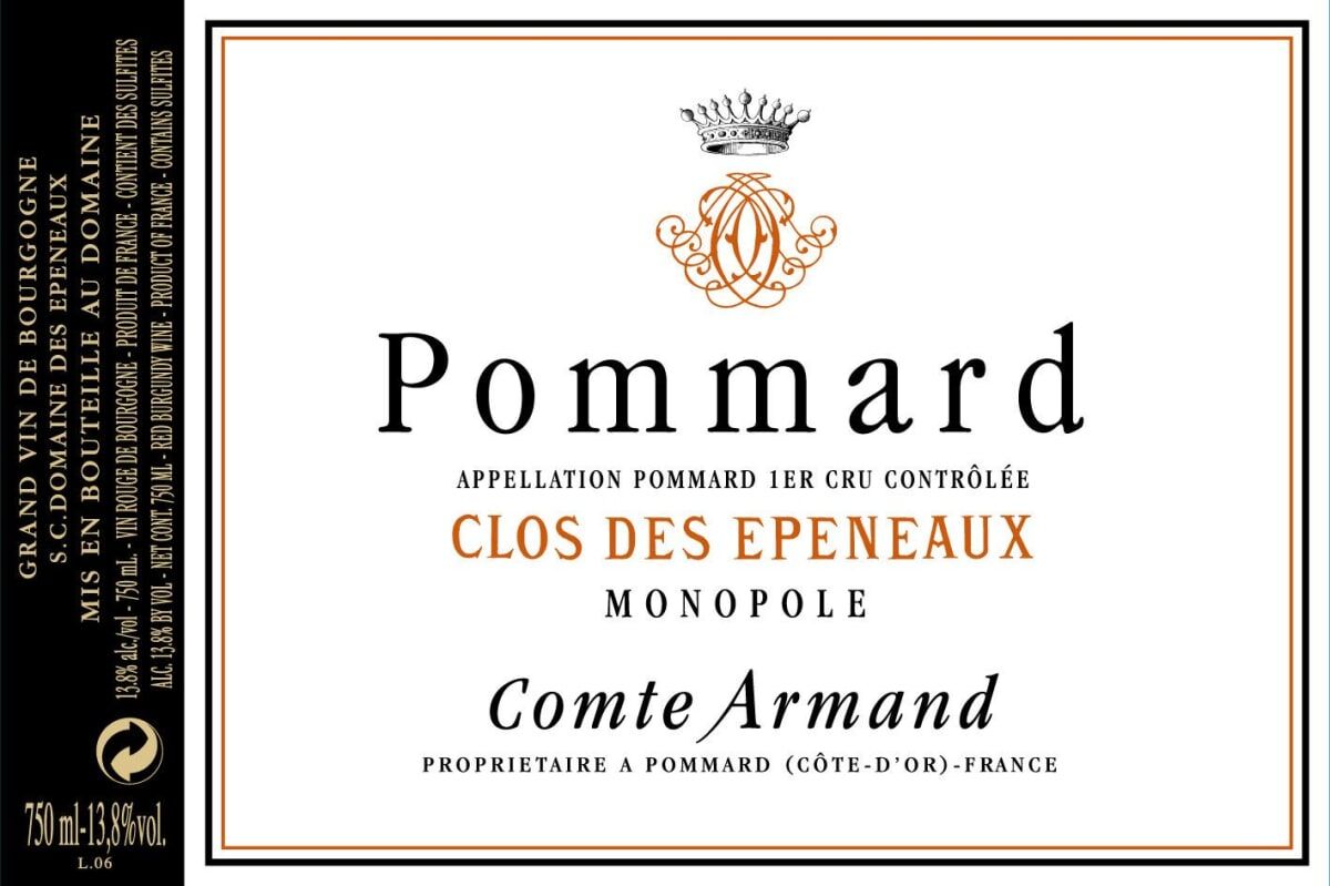 Comte Armand Pommard 1er Cru Clos des Epeneaux 2019 (V95)