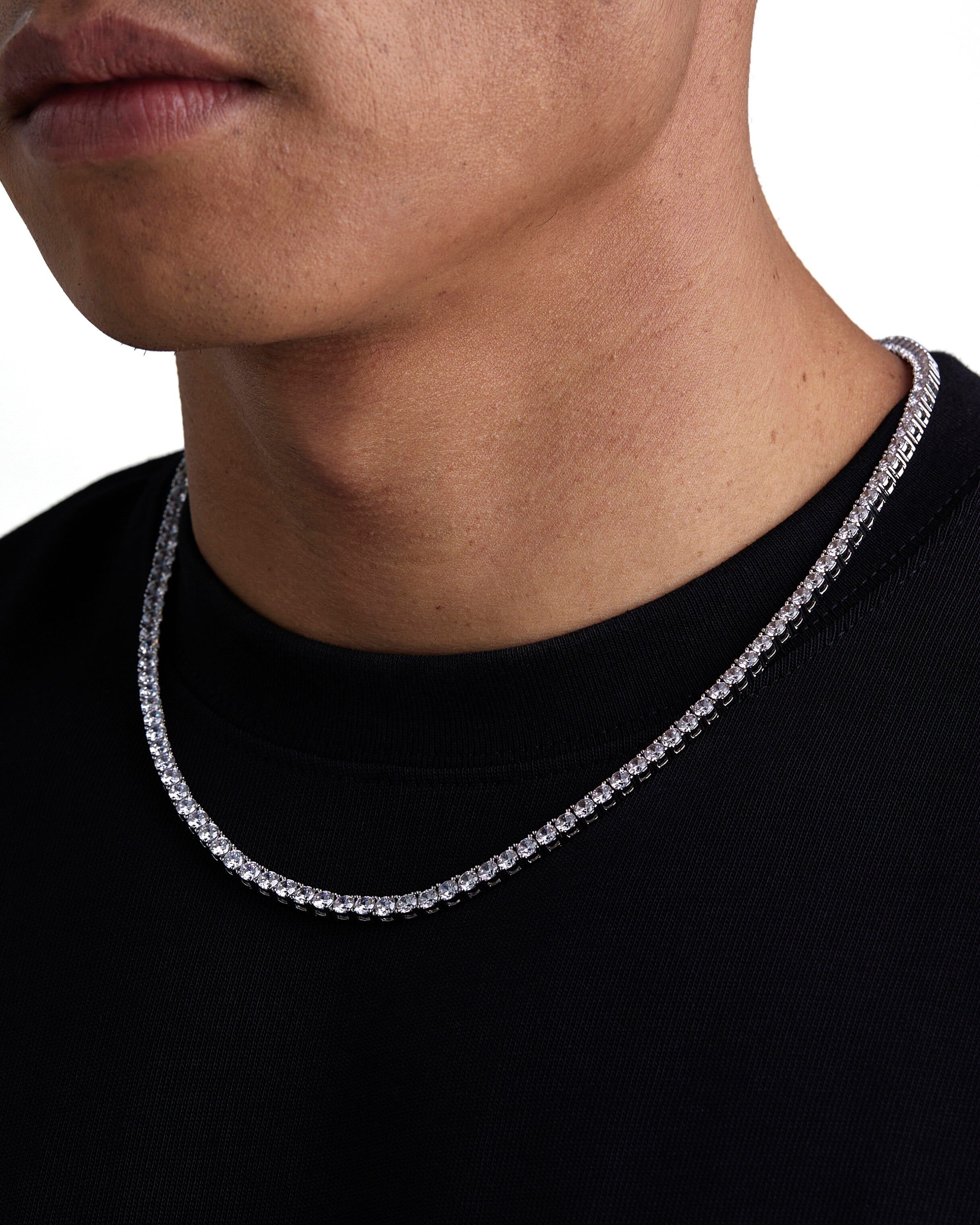 Iceman Society｜ICE SPARKLER - 4mm Tennis項鍊 (White Gold)