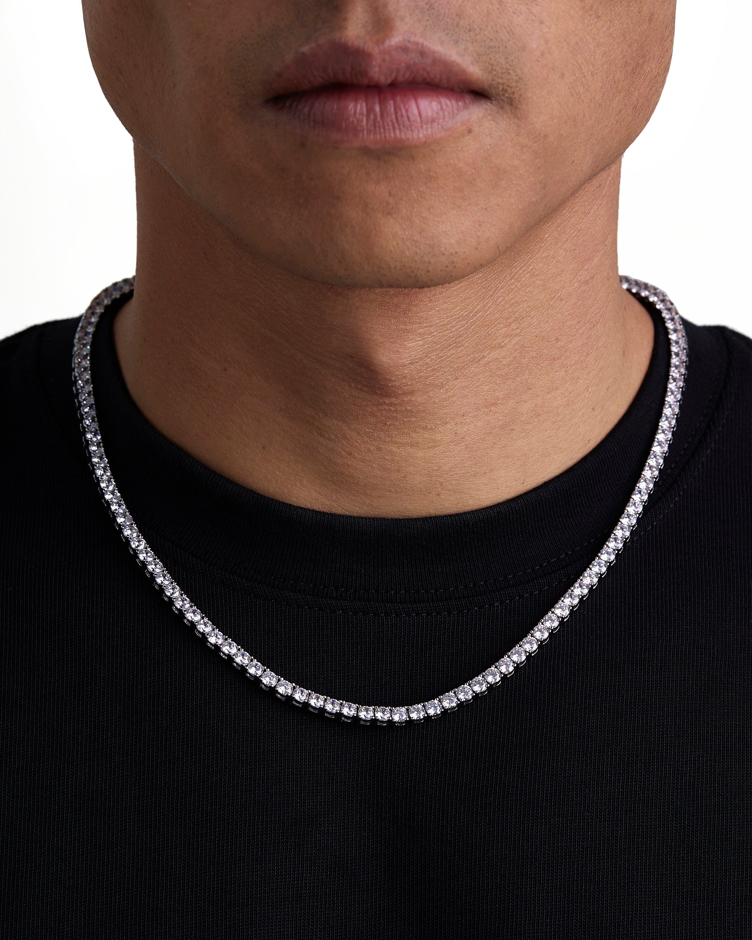 Iceman Society｜ICE SPARKLER - 4mm Tennis項鍊 (White Gold)