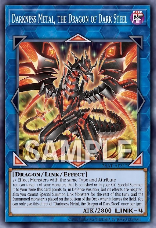 26AT-AE317 Darkness Metal, the Dragon of Dark Steel (N)