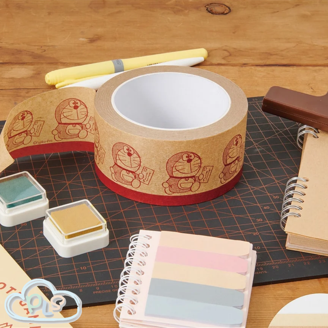Letter Subject Kraft Paper Tape Doraemon Japan Post Office Exclusive Brown #73006-1