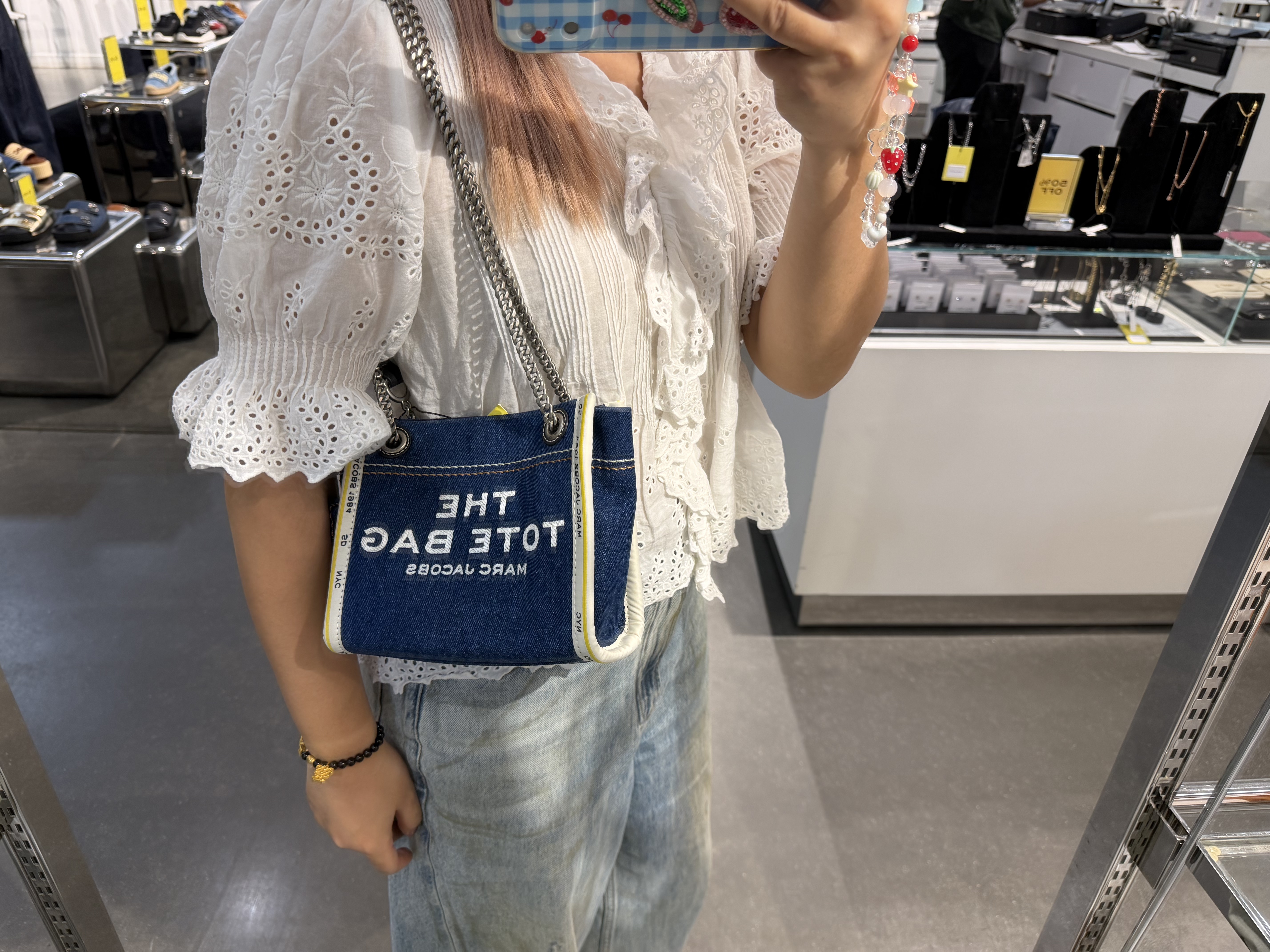【直播】Marc Jacobs LX100265 經典鏈條牛仔托特包