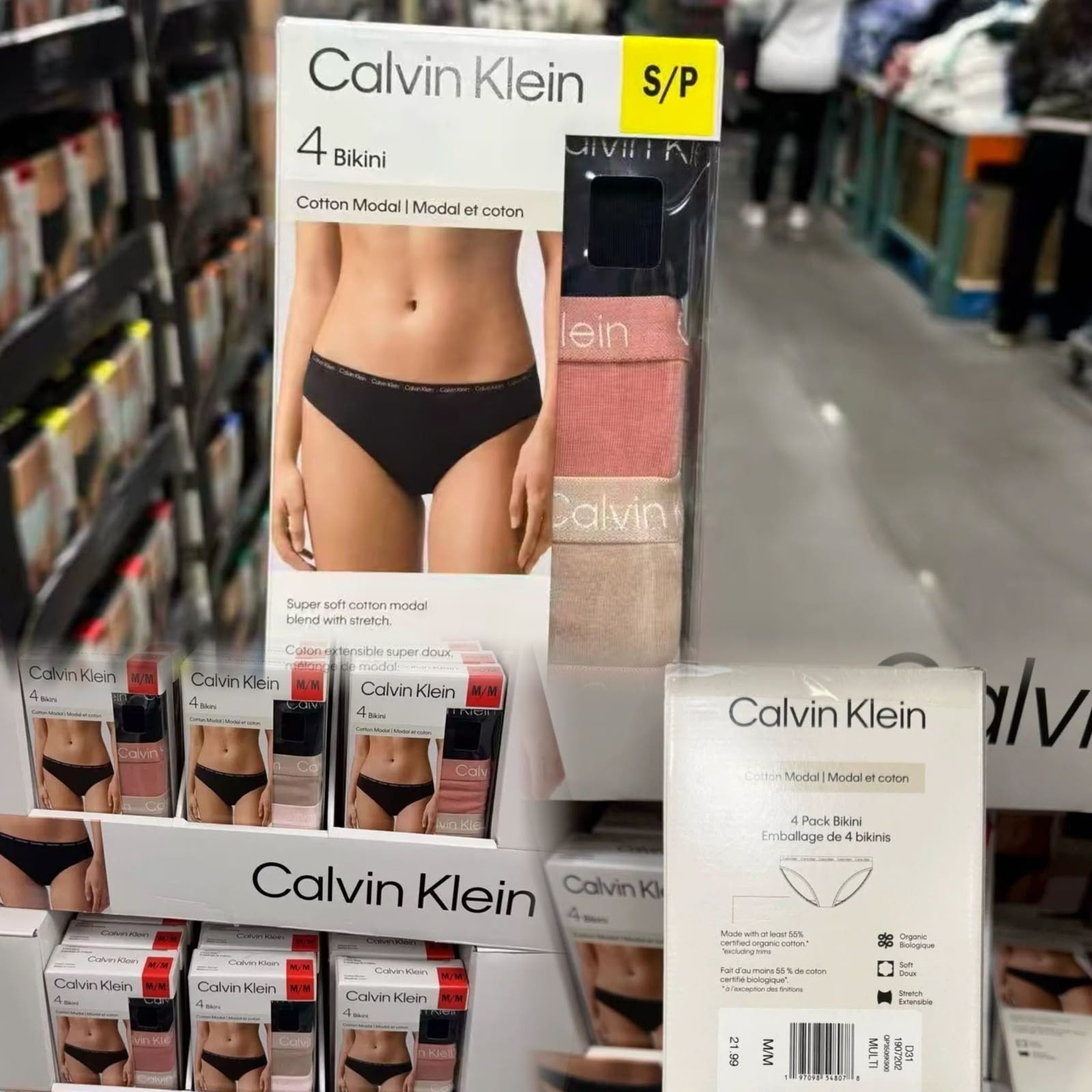 Costco Calvin Klein 女士三角內褲(四條裝) 十月團
