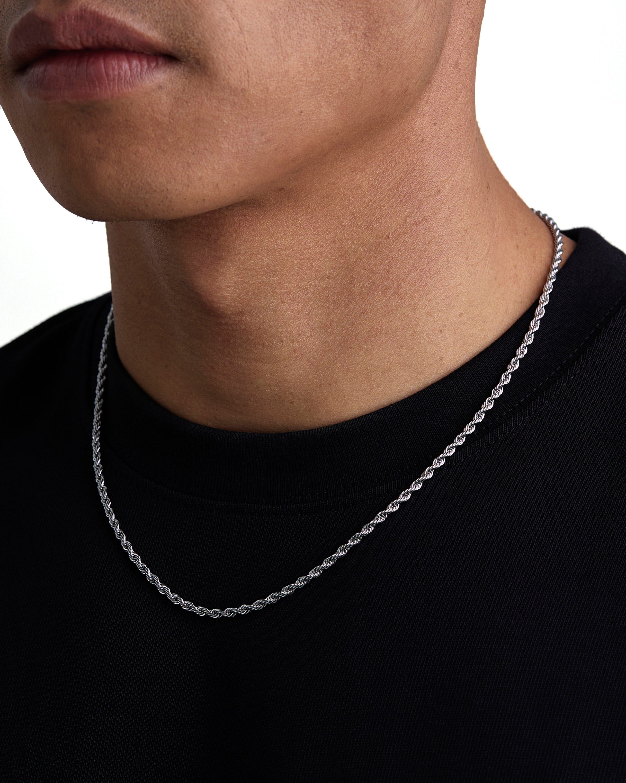 Iceman Society｜THE ROPE - 3mm 麻花項鍊 (White Gold)