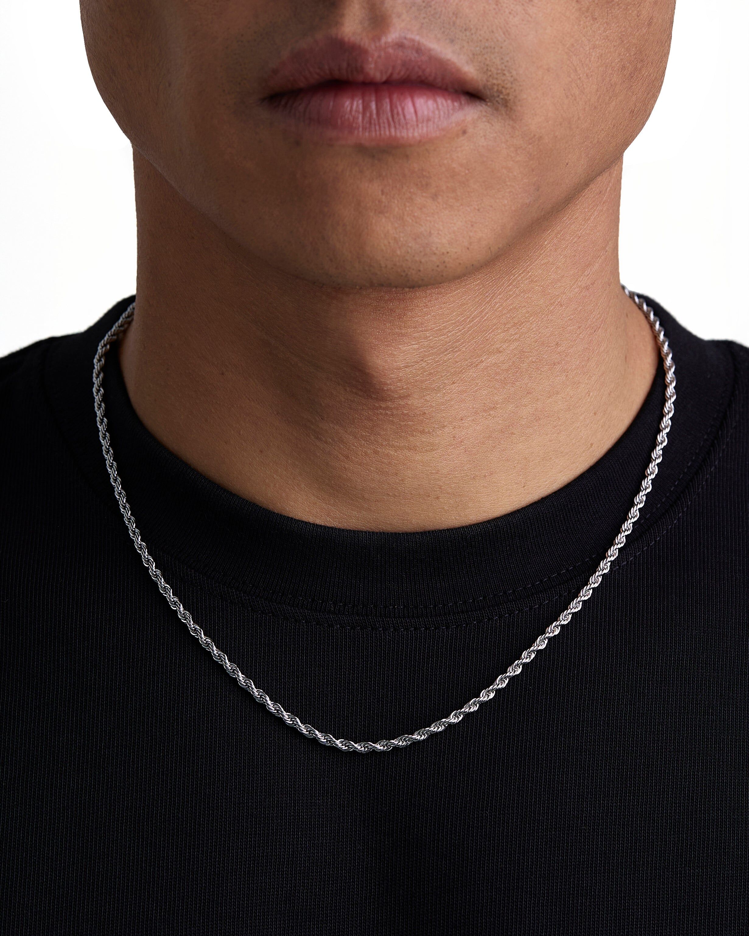 Iceman Society｜THE ROPE - 3mm 麻花項鍊 (White Gold)