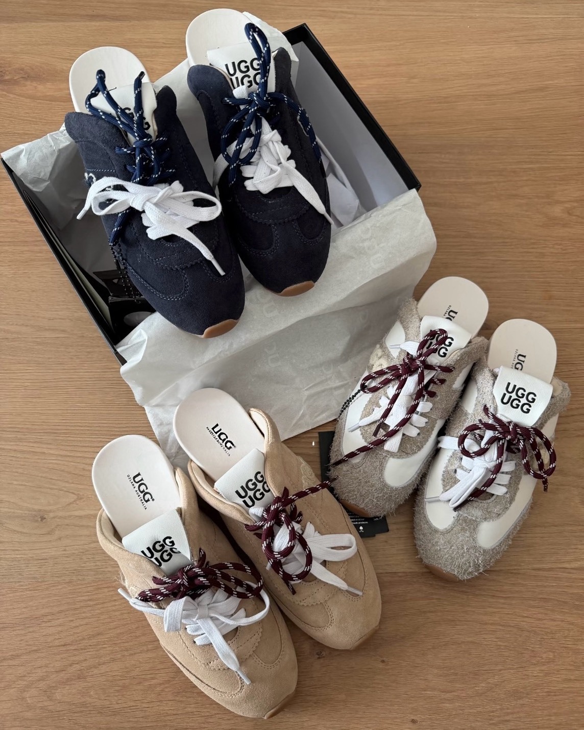 澳洲限定 UGG AUSPECIAL 撞色 綁帶 麂皮 拖鞋 穆勒鞋 三色
