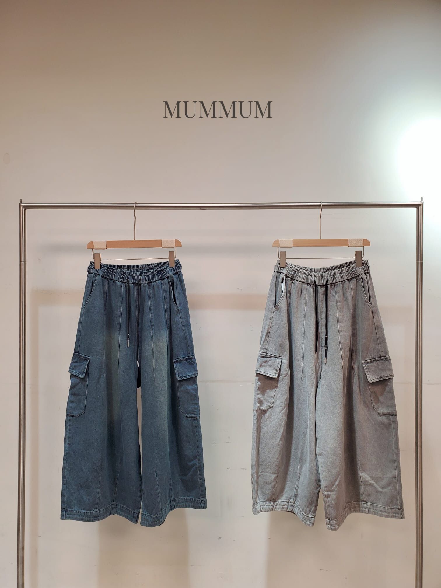 03851a/側袋工裝風牛仔褲 28-42/46/35