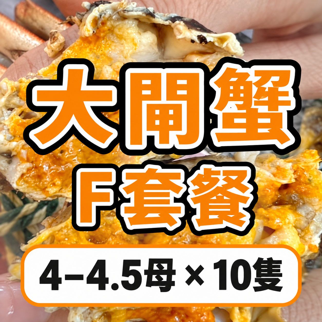 FE026 大閘蟹 F 套餐 4–4.5乸 × 10隻