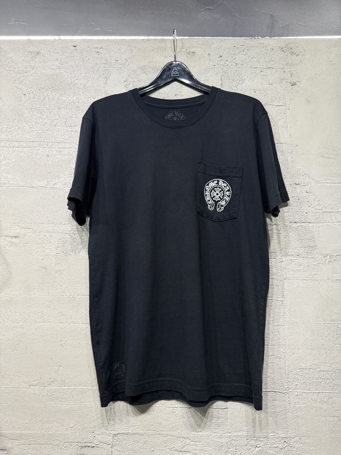Chrome Hearts 克羅心 絕版黑白馬蹄 背後彩虹馬蹄 黑短袖