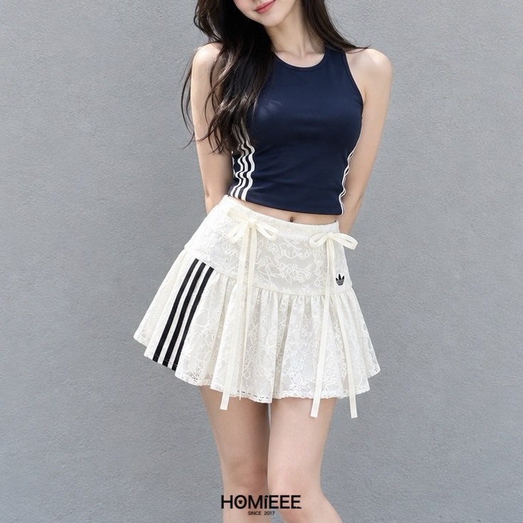 Adidas Originals Lace Skirt 蕾絲 短裙 蛋糕裙 褲裙 [KU4760] [KU4761]