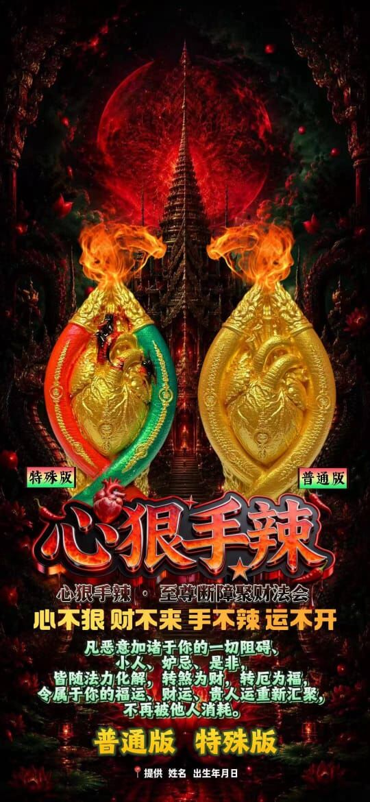 心狠手辣・至尊斷障聚財法會 10/3