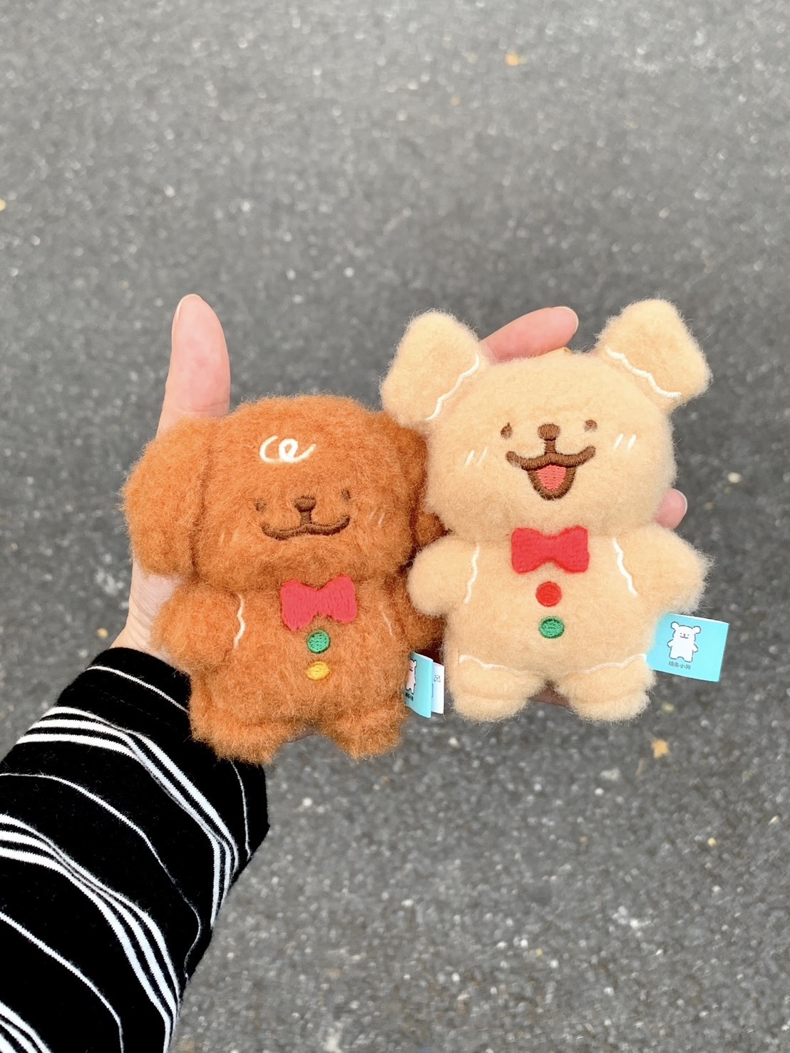 正版授權 線條小狗 姜餅系列 毛絨 掛件