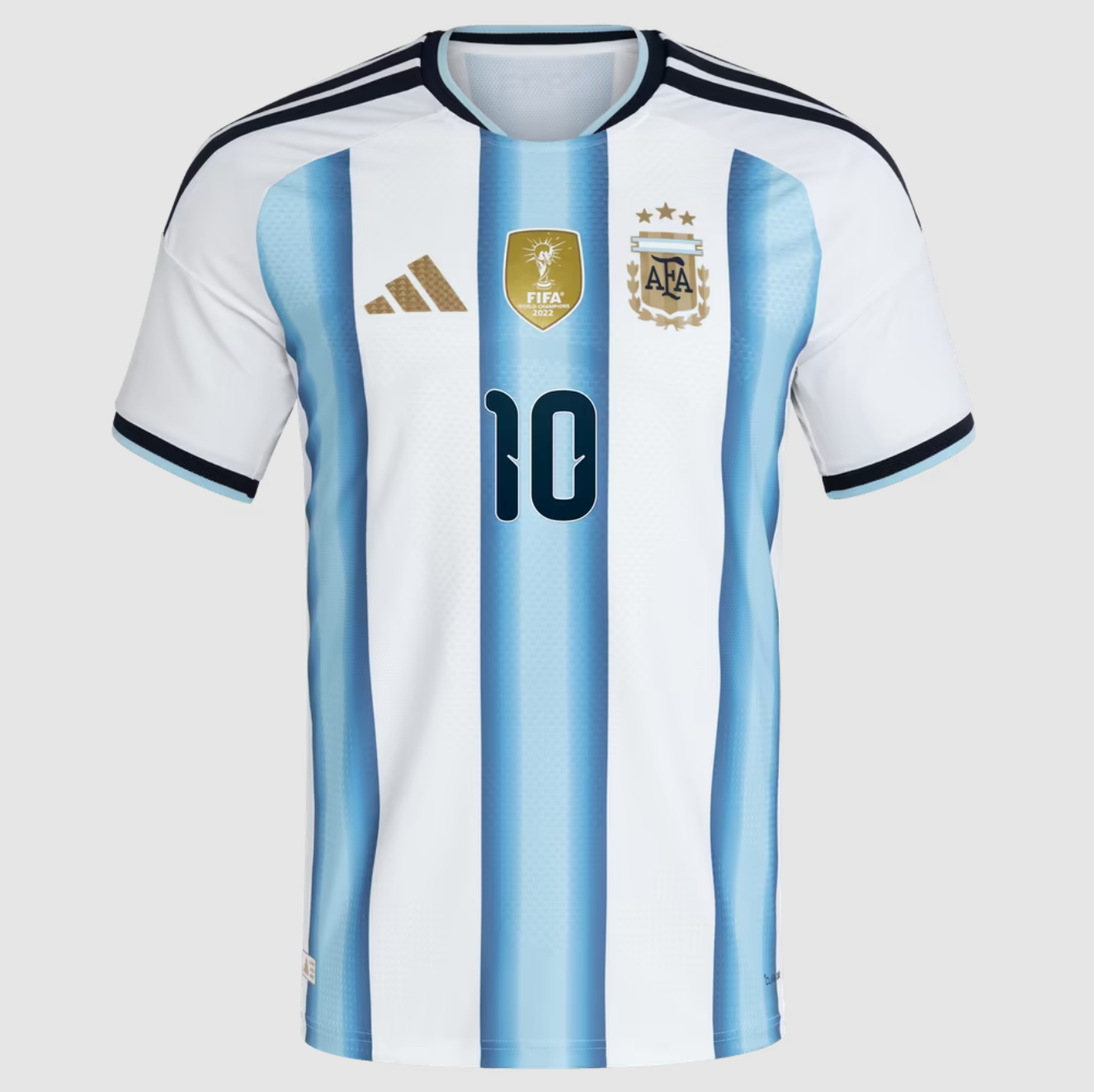 FIFA足球 Lionel Messi 阿根廷白條紋 主場 2026 世界盃 Home Adidas Authentic Jersey 球員版 燙印 全新