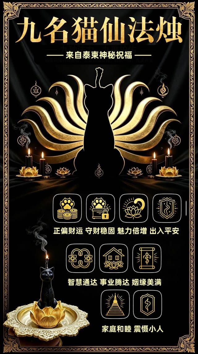 10月9日【九命貓仙・靈獸護運法燭】