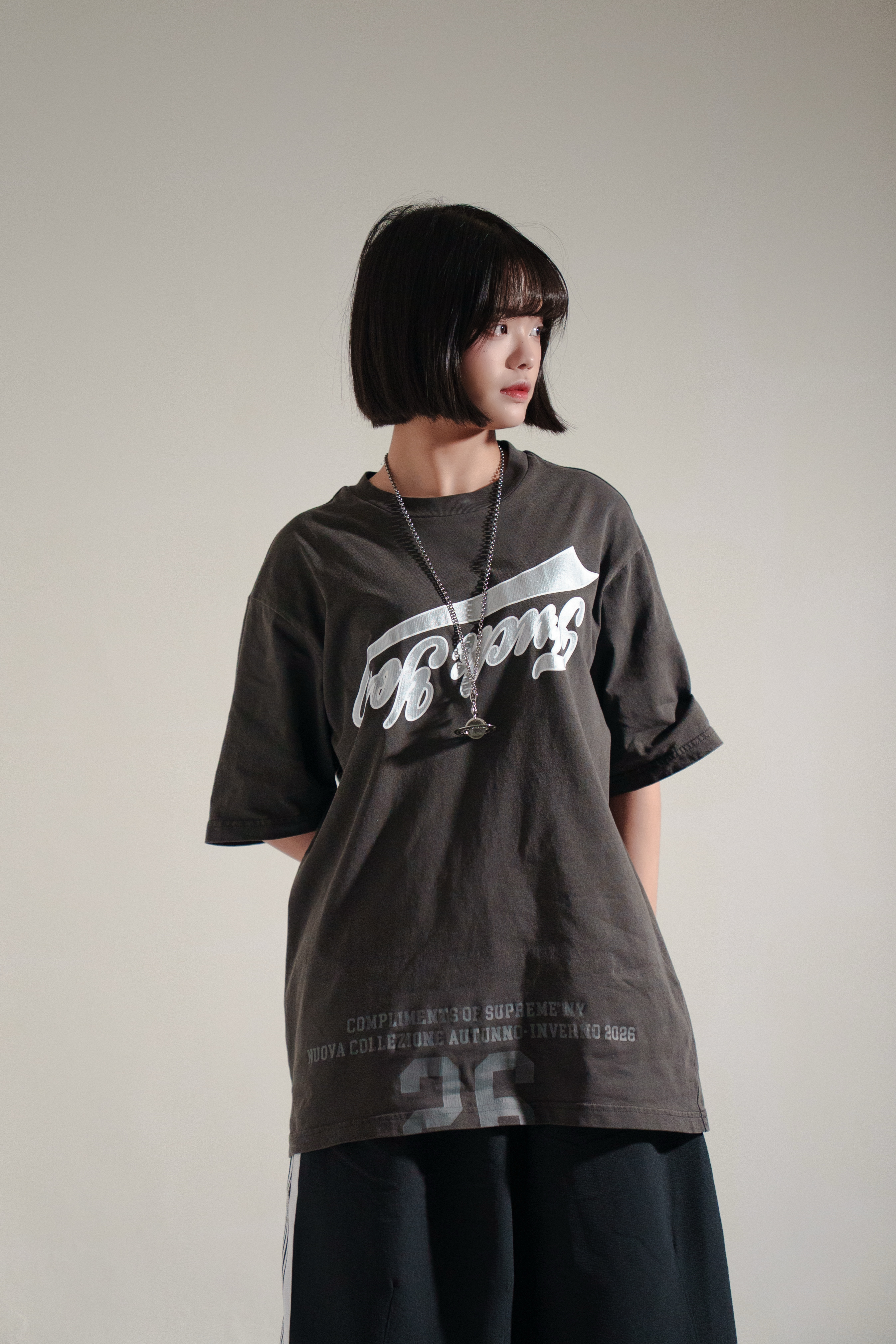 【Focus Store】現貨 Supreme FW26 Week4 Cracked Flipped S/S Top "Black" 黑色 短T